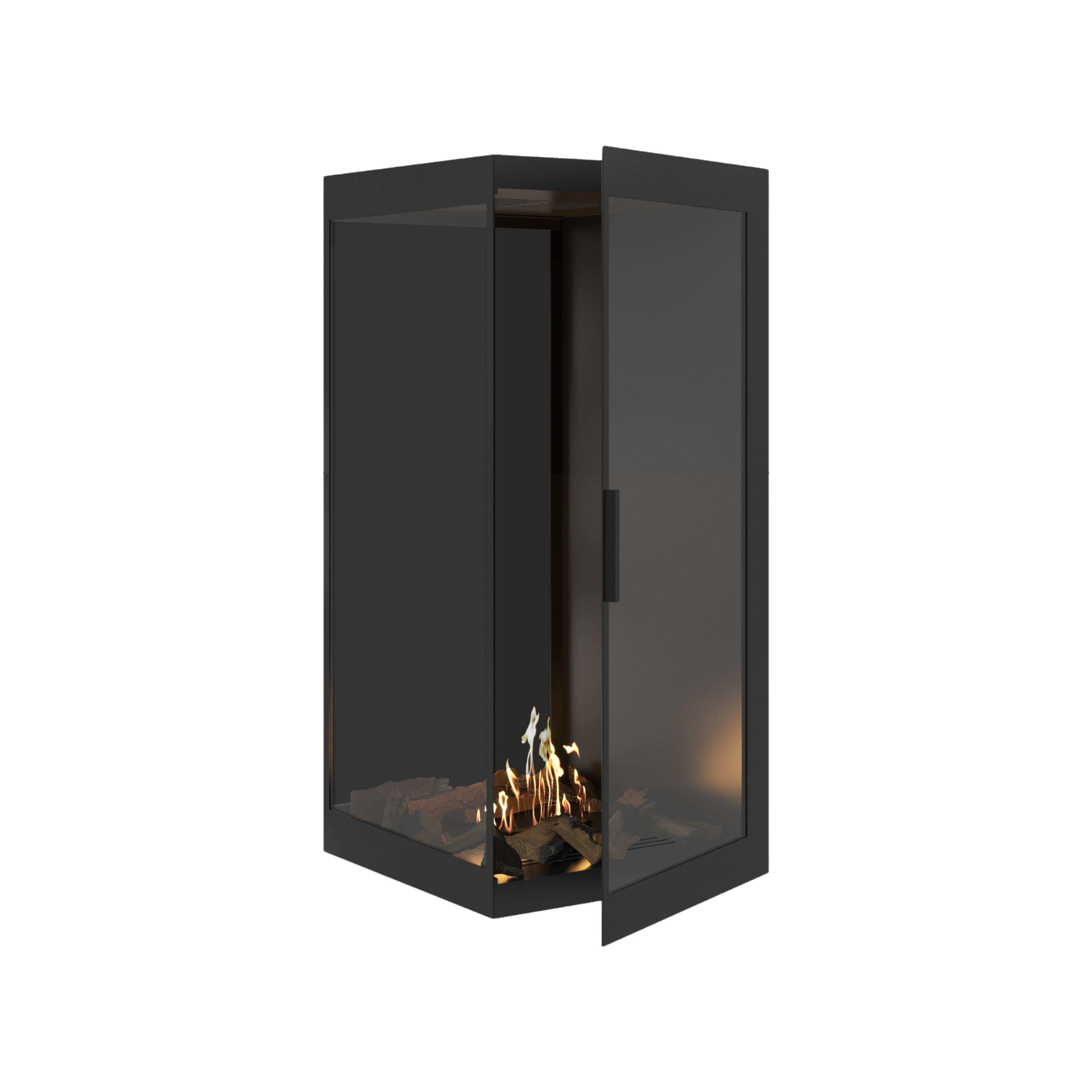 Base Vertical Hoekhaard Links Volle Glas 70 x 120 cm