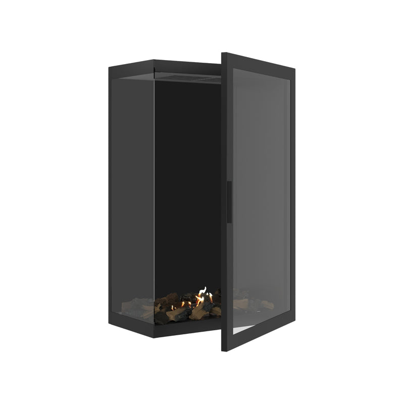 Base Vertical Hoekhaard Links Volle Glas 70 x 120 cm