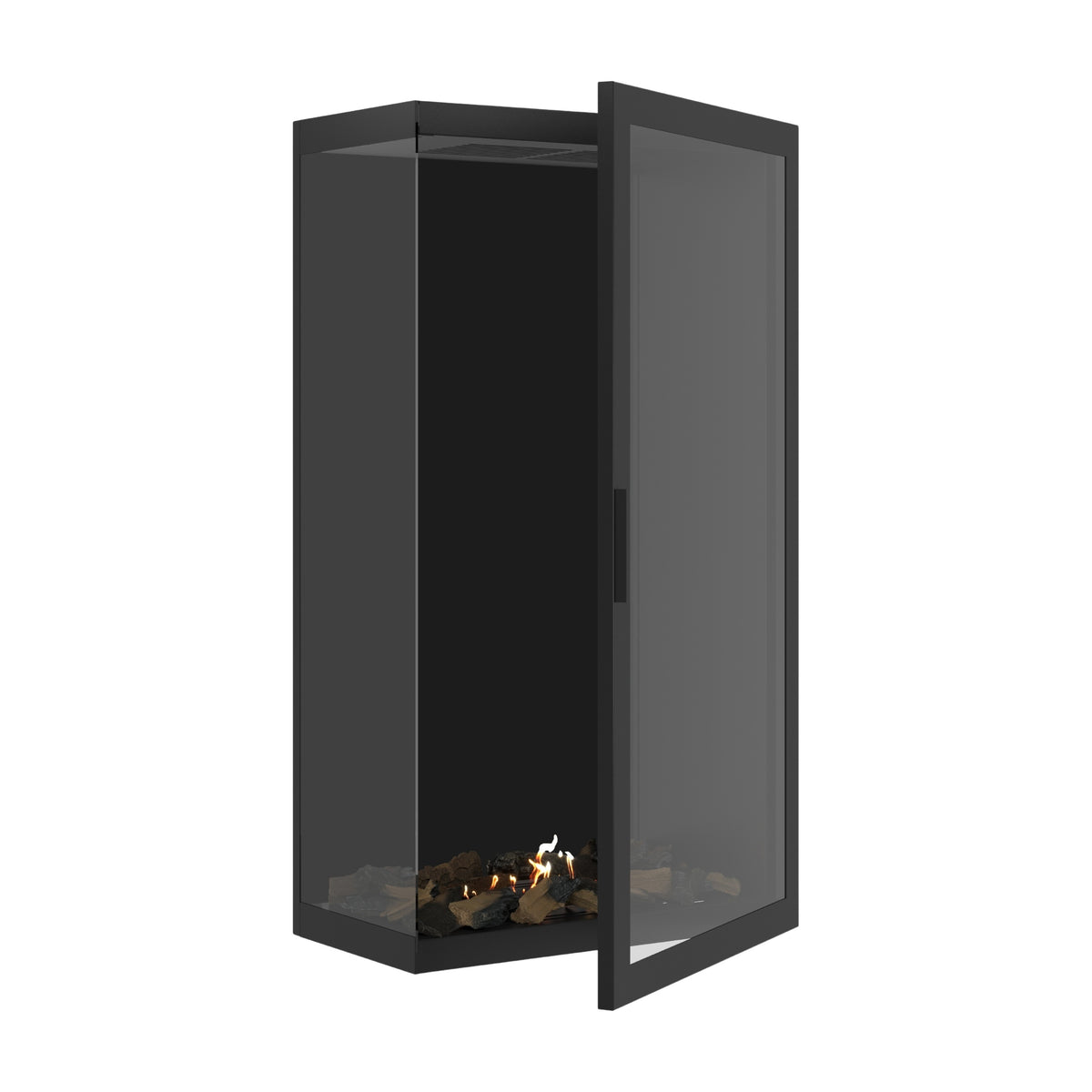 Base Vertical Hoekhaard Links Volle Glas 70 x 160 cm