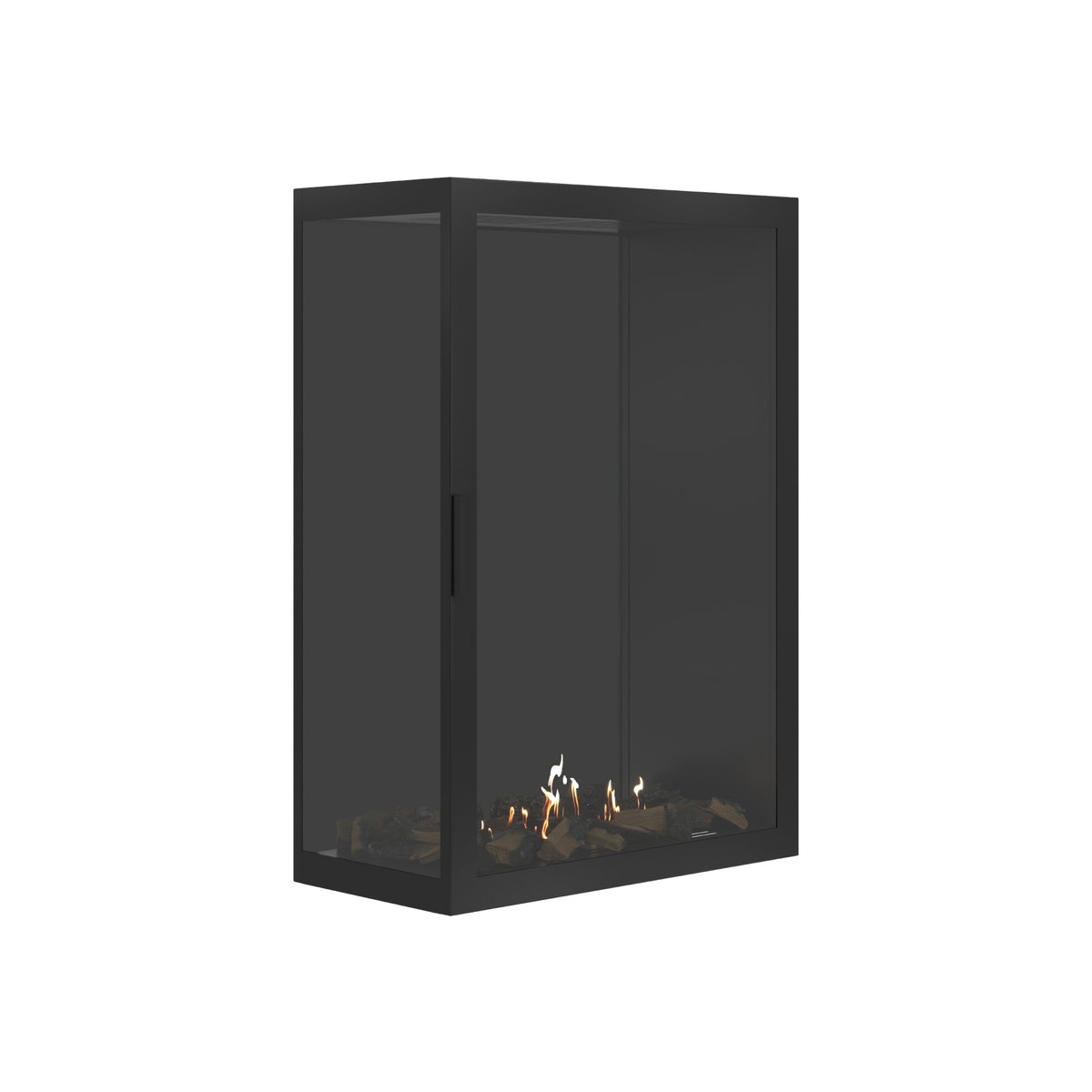 Base Vertical Hoekhaard Links Volle Glas 80 x 120 cm
