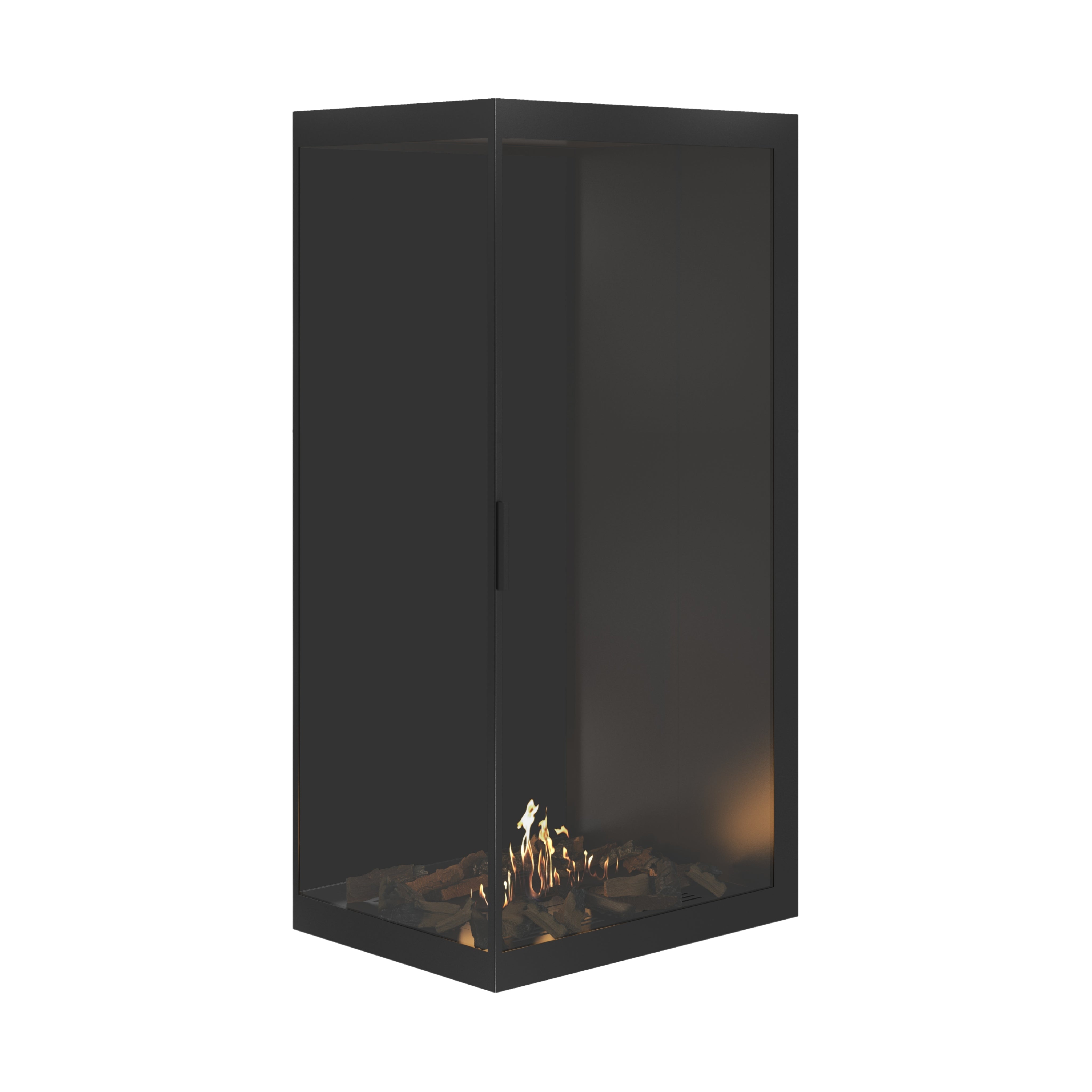 Base Vertical Hoekhaard Links Volle Glas 80 x 160 cm
