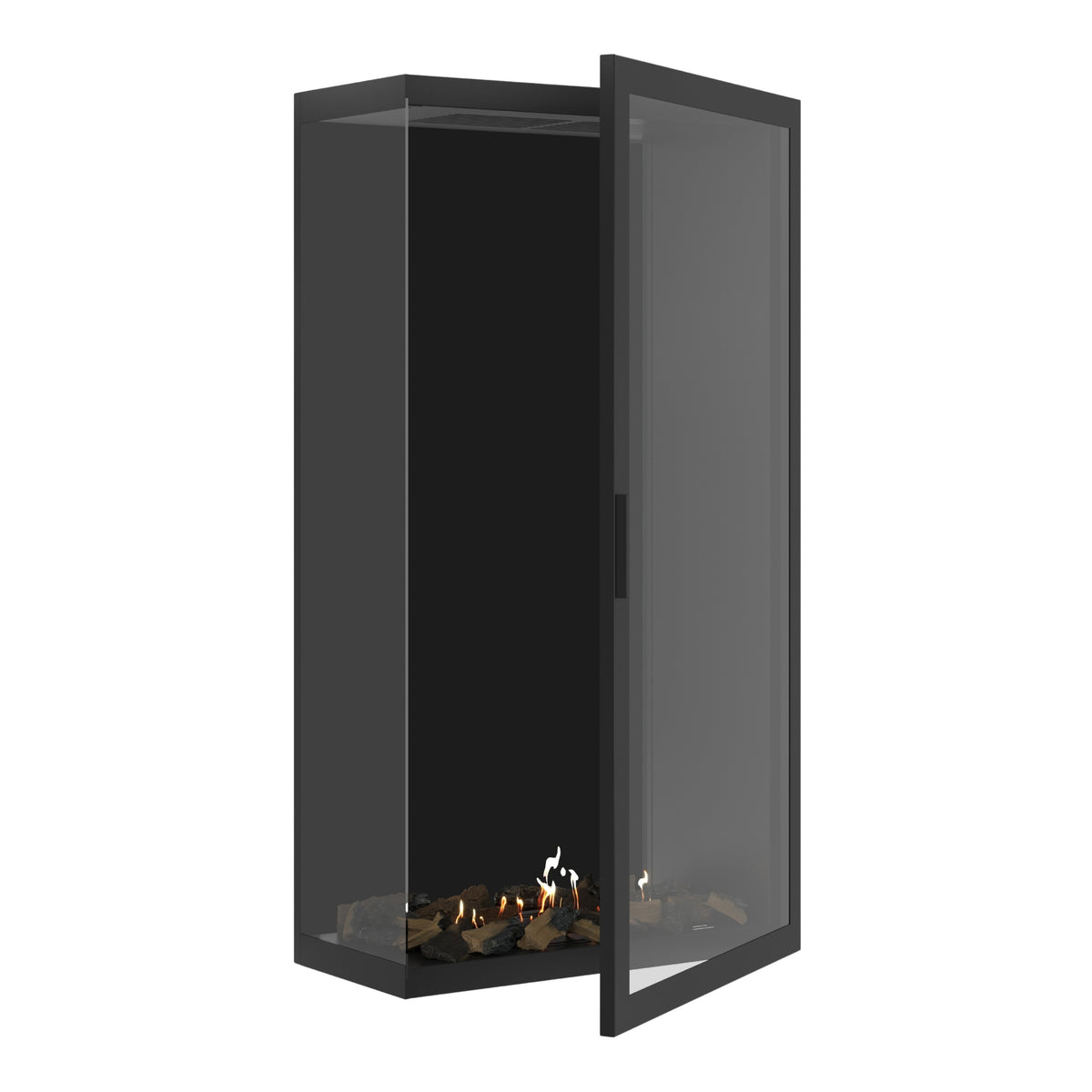 Base Vertical Hoekhaard Links Volle Glas 80 x 180 cm