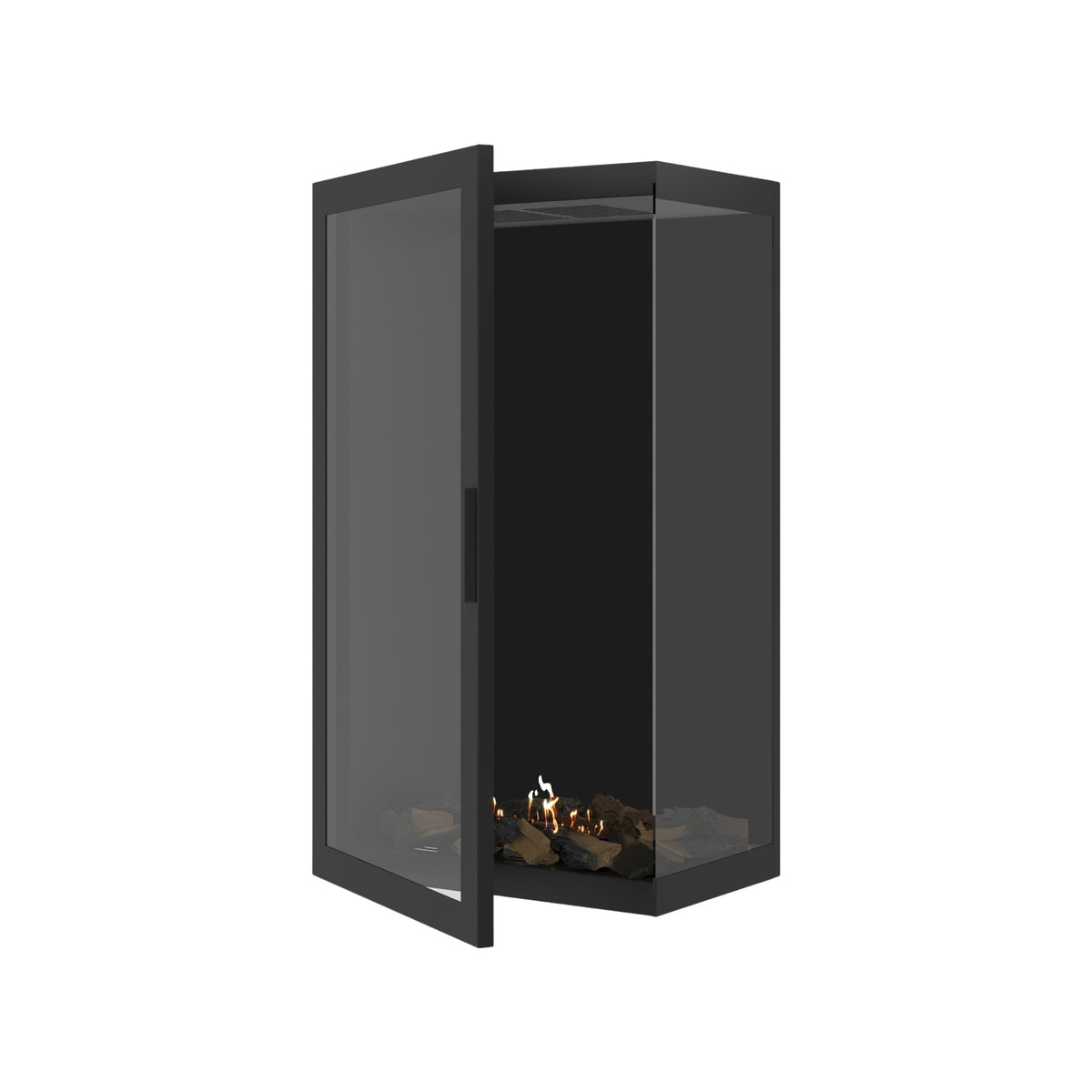 Base Vertical Hoekhaard Rechts Volle Glas 60 x 120 cm