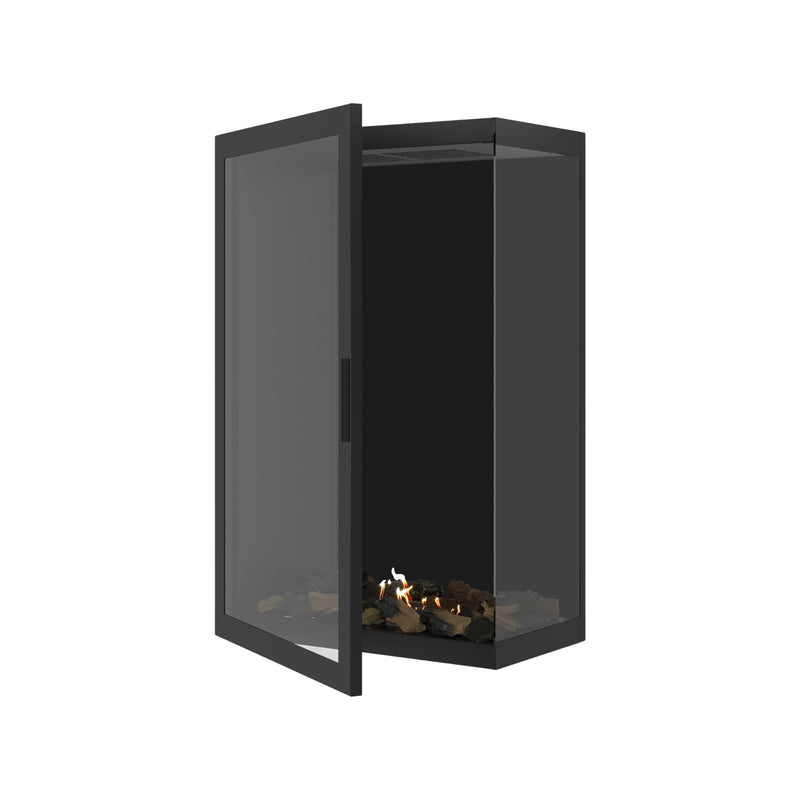 Base Vertical Hoekhaard Rechts Volle Glas 70 x 120 cm