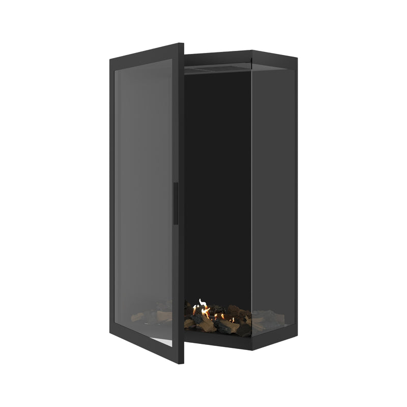 Base Vertical Hoekhaard Rechts Volle Glas 70 x 140 cm