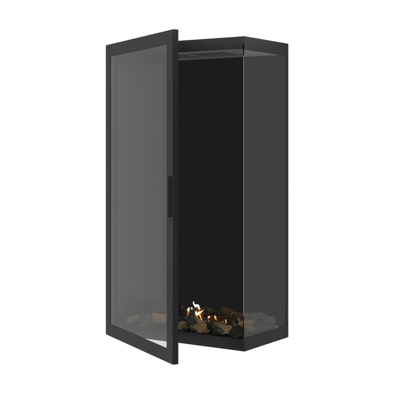 Base Vertical Hoekhaard Rechts Volle Glas 70 x 160 cm
