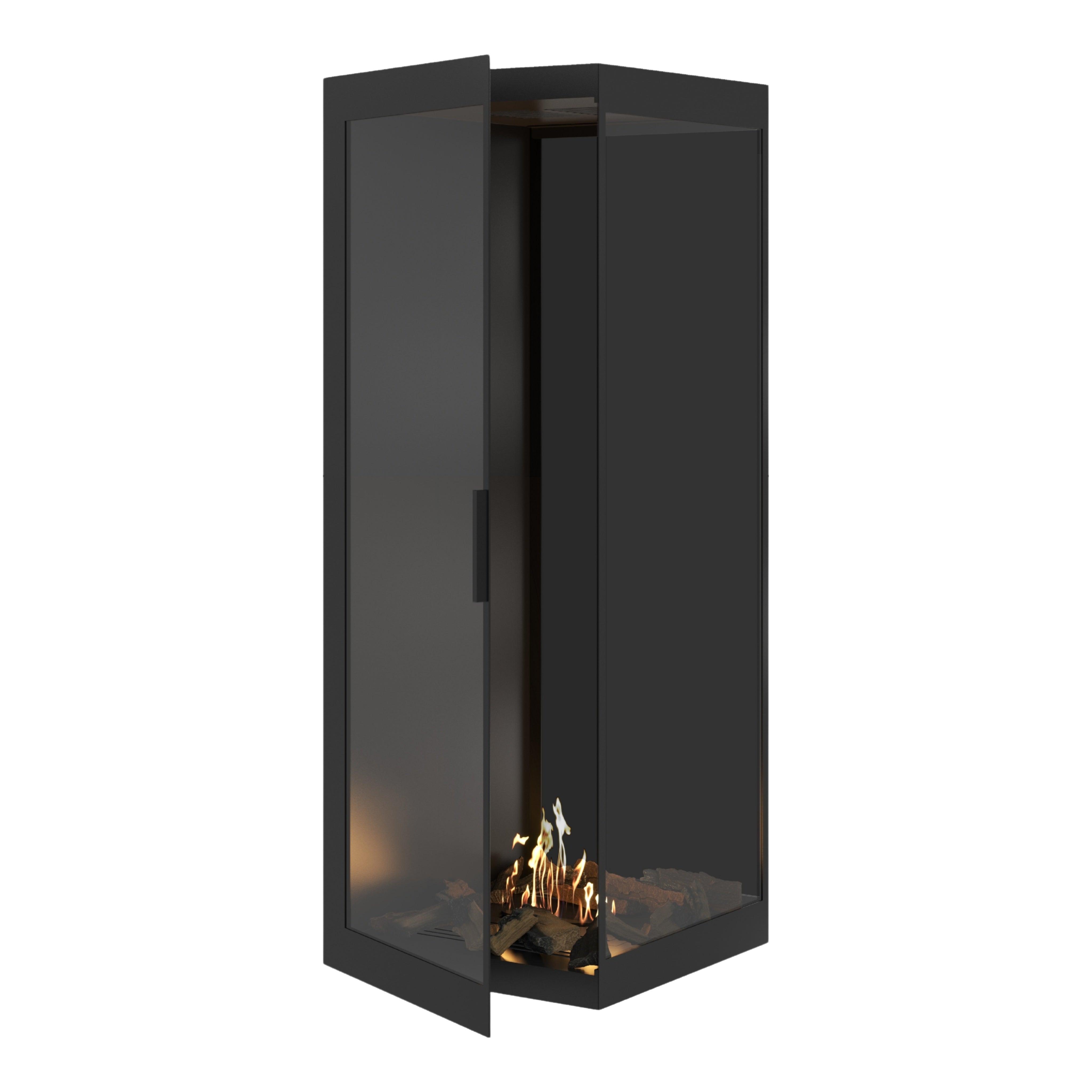 Base Vertical Hoekhaard Rechts Volle Glas 70 x 180 cm