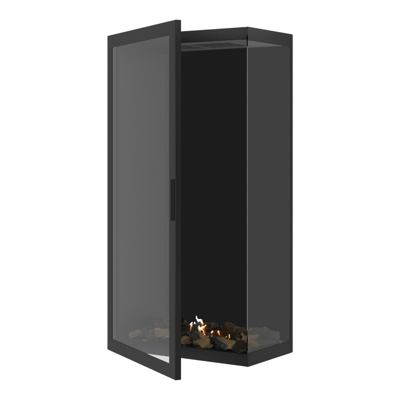 Base Vertical Hoekhaard Rechts Volle Glas 70 x 180 cm