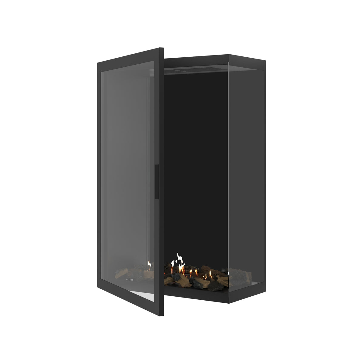 Base Vertical Hoekhaard Rechts Volle Glas 80 x 120 cm