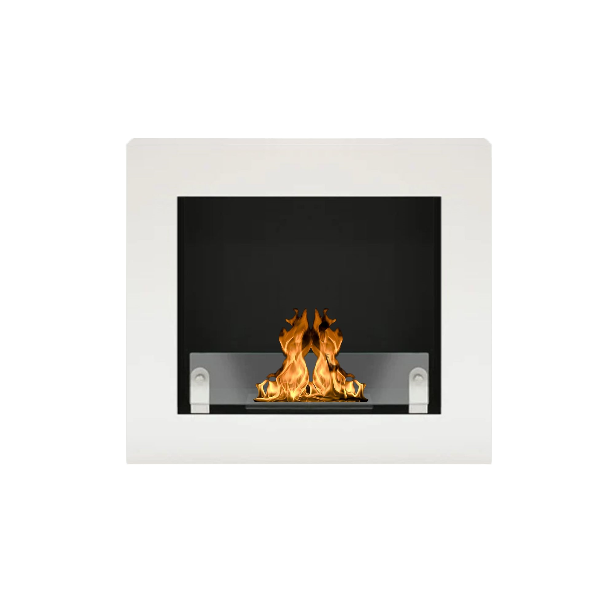 Basia White Wall Fireplace 70 cm