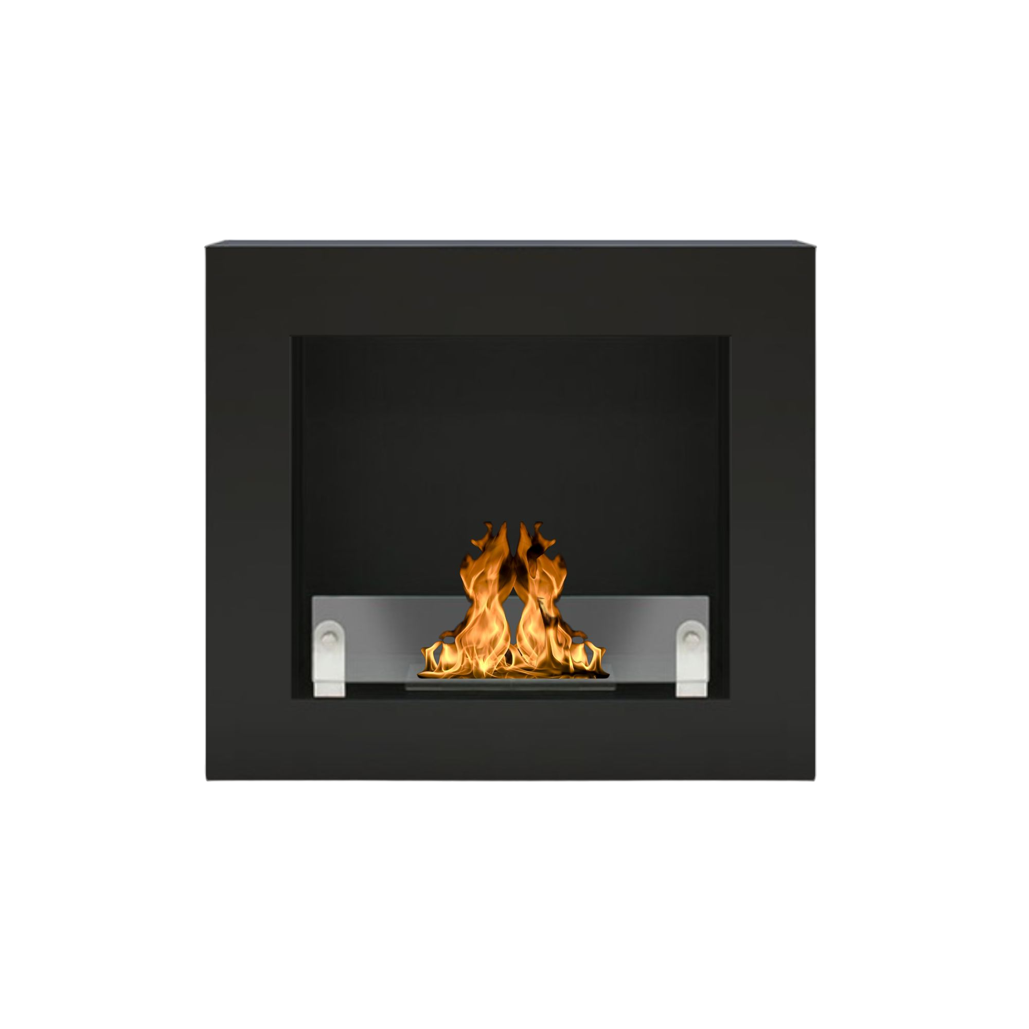 Basia Black Wall Fireplace 70 cm