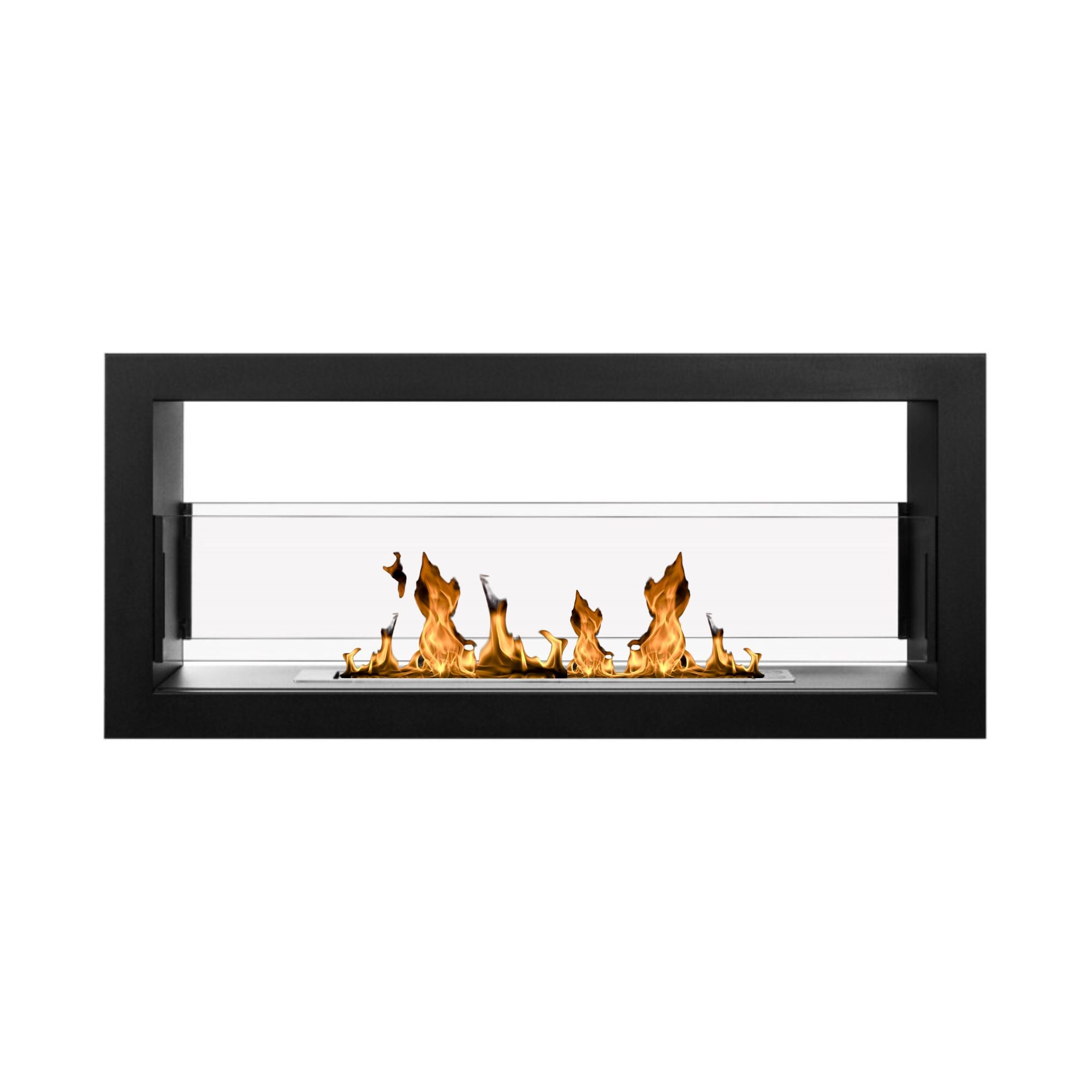Double-sided Bio Ethanol Fireplace 90 x 40 CM With Glass