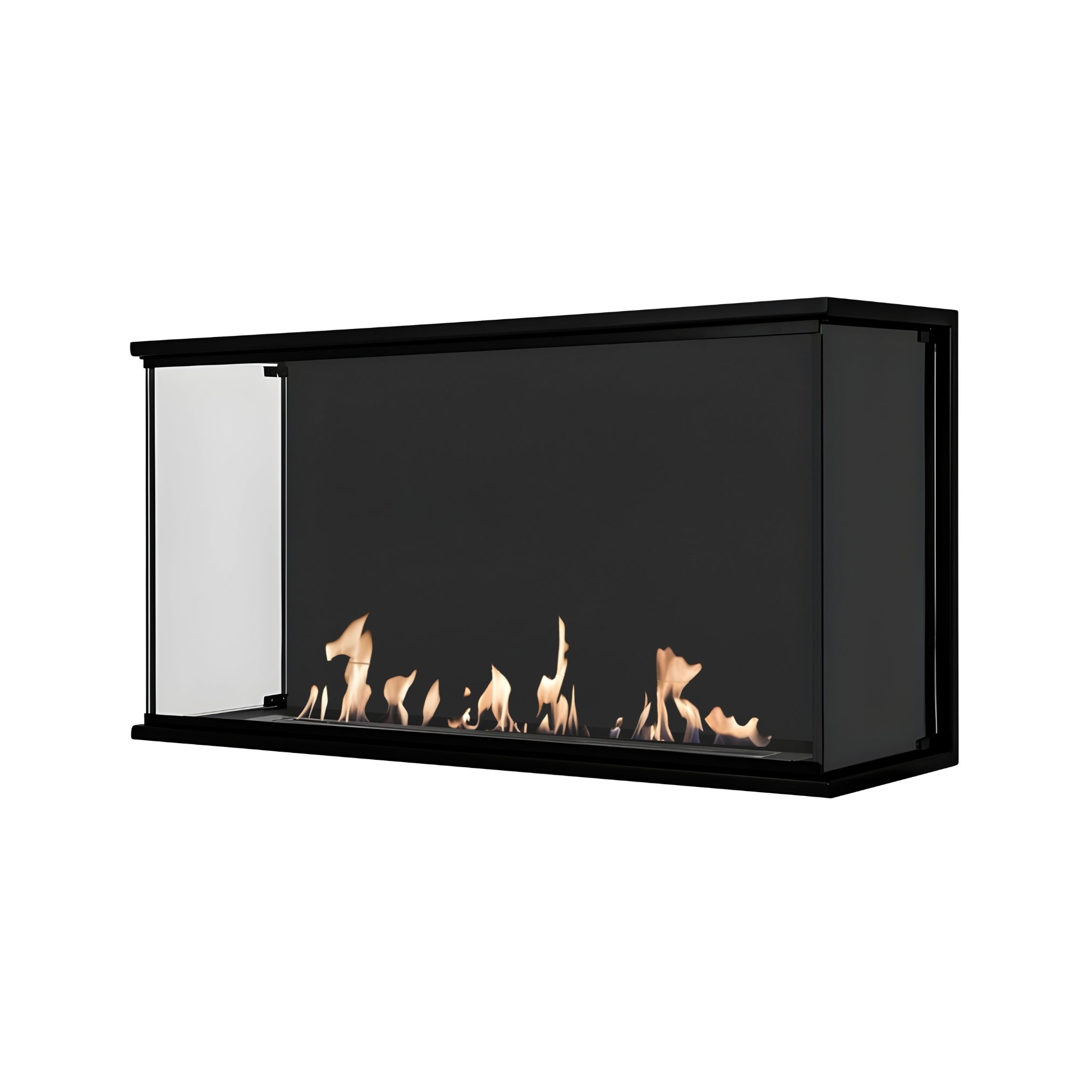 Three-sided Bio-Ethanol Built-in Fireplace 100 CM