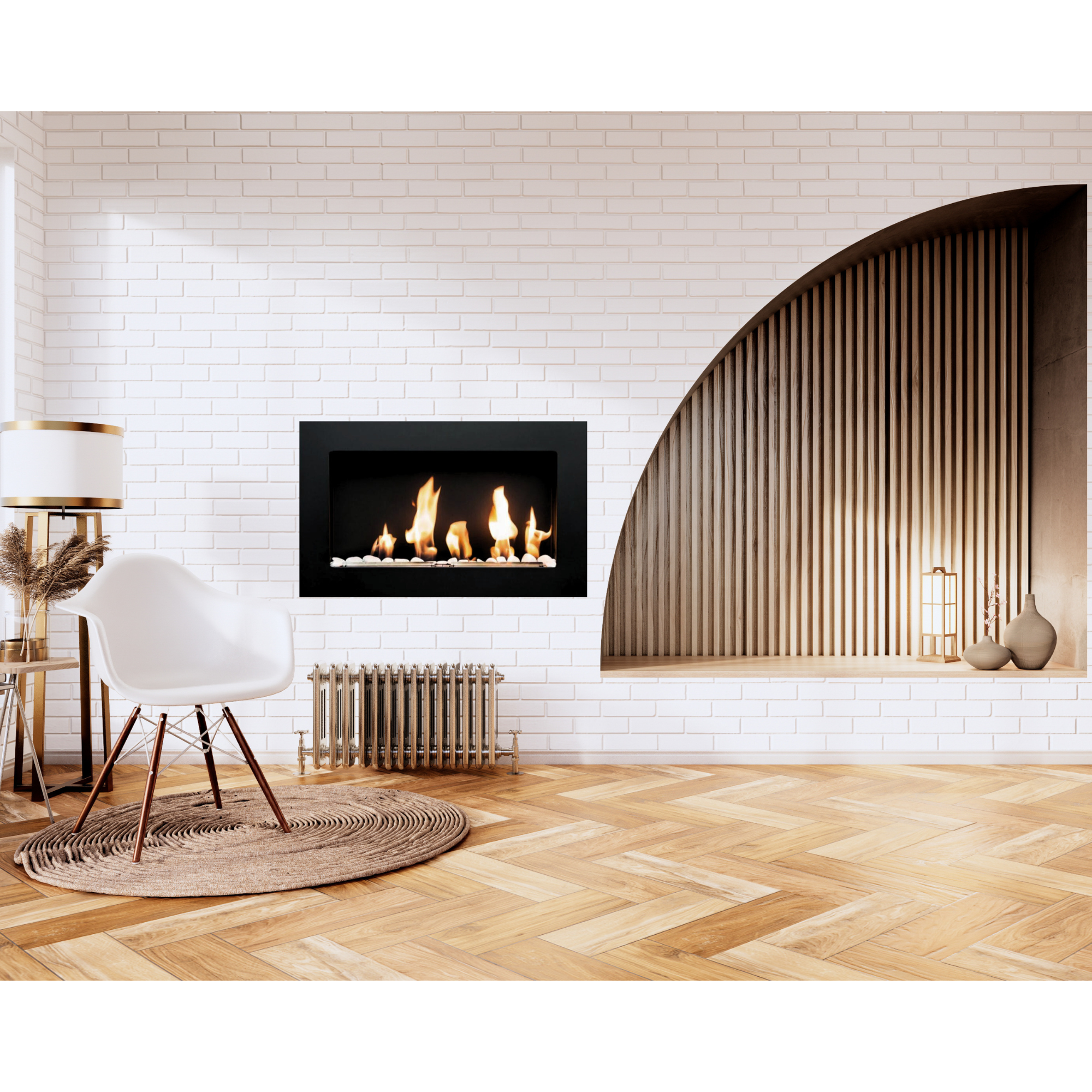Bio-Ethanol Easy Built-in - Wall-mounted fireplace 65 CM