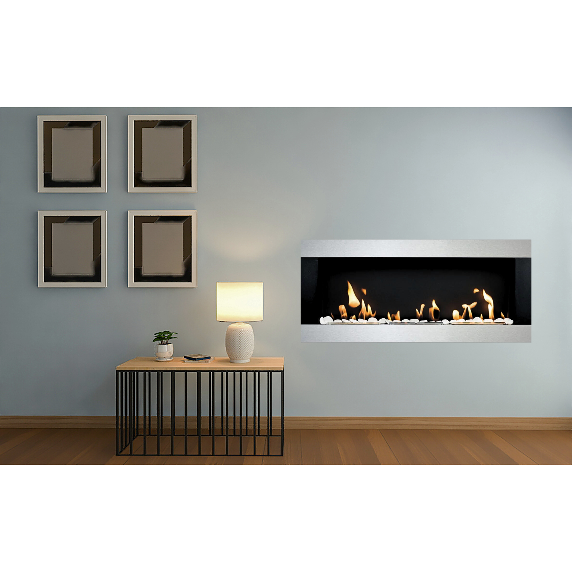 BIO-Ethanol Easy Built-in - Wall-mounted fireplace 90 cm
