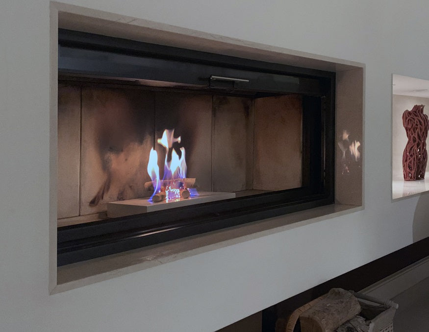 Eco Black Bio-Ethanol Fireplace Insert 40 CM