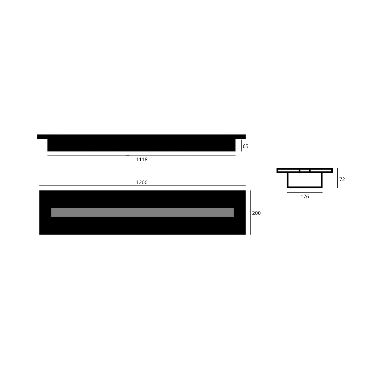 BIO ETHANOL LINE BRANDER 120 CM