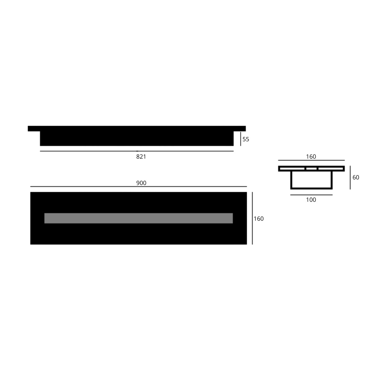 BIO ETHANOL LINE BRANDER 90 CM