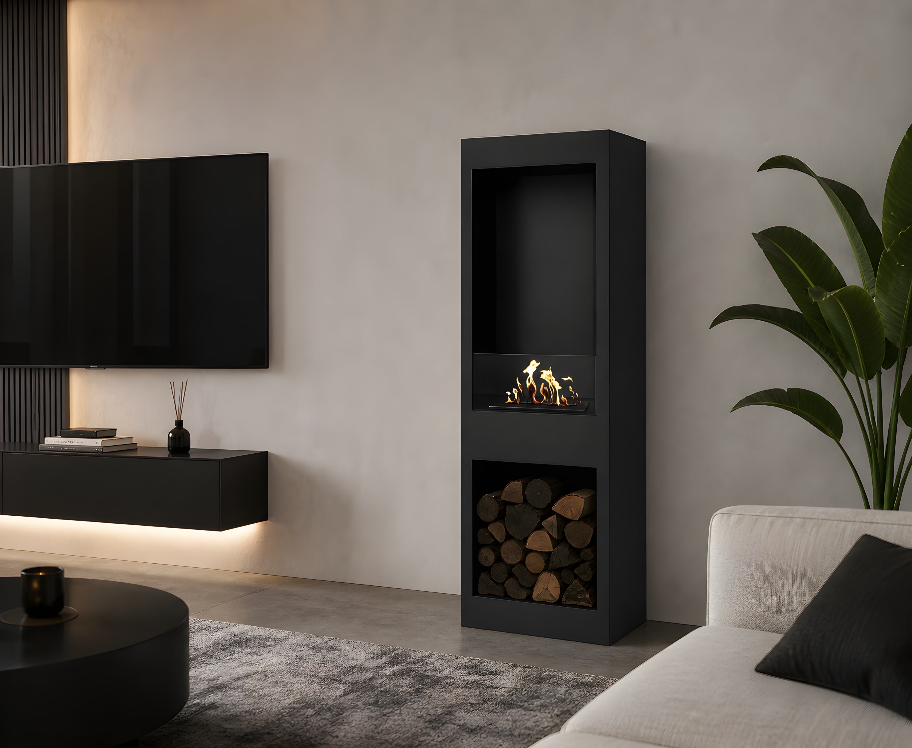 Blink Bio Ethanol Vrijstaand Haard H140 cm
