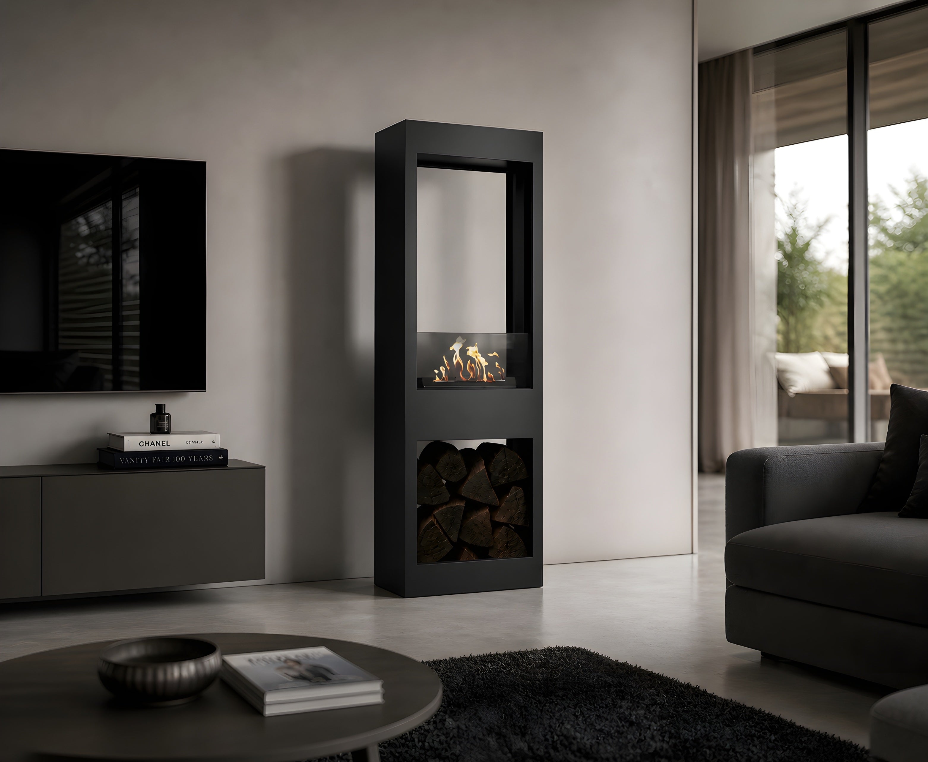 Blink Doorkijk Bio Ethanol Vrijstaand Haard H140 cm