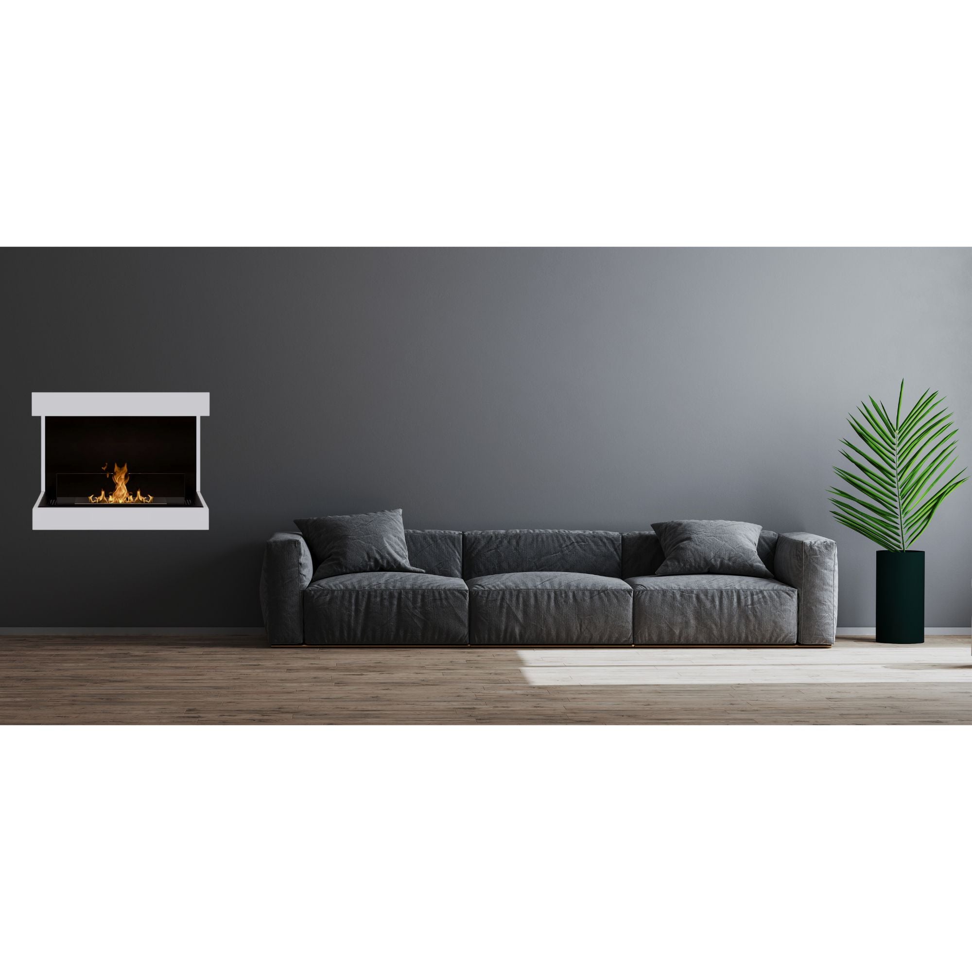 Caal Bio Ethanol Wandhaard 70 cm