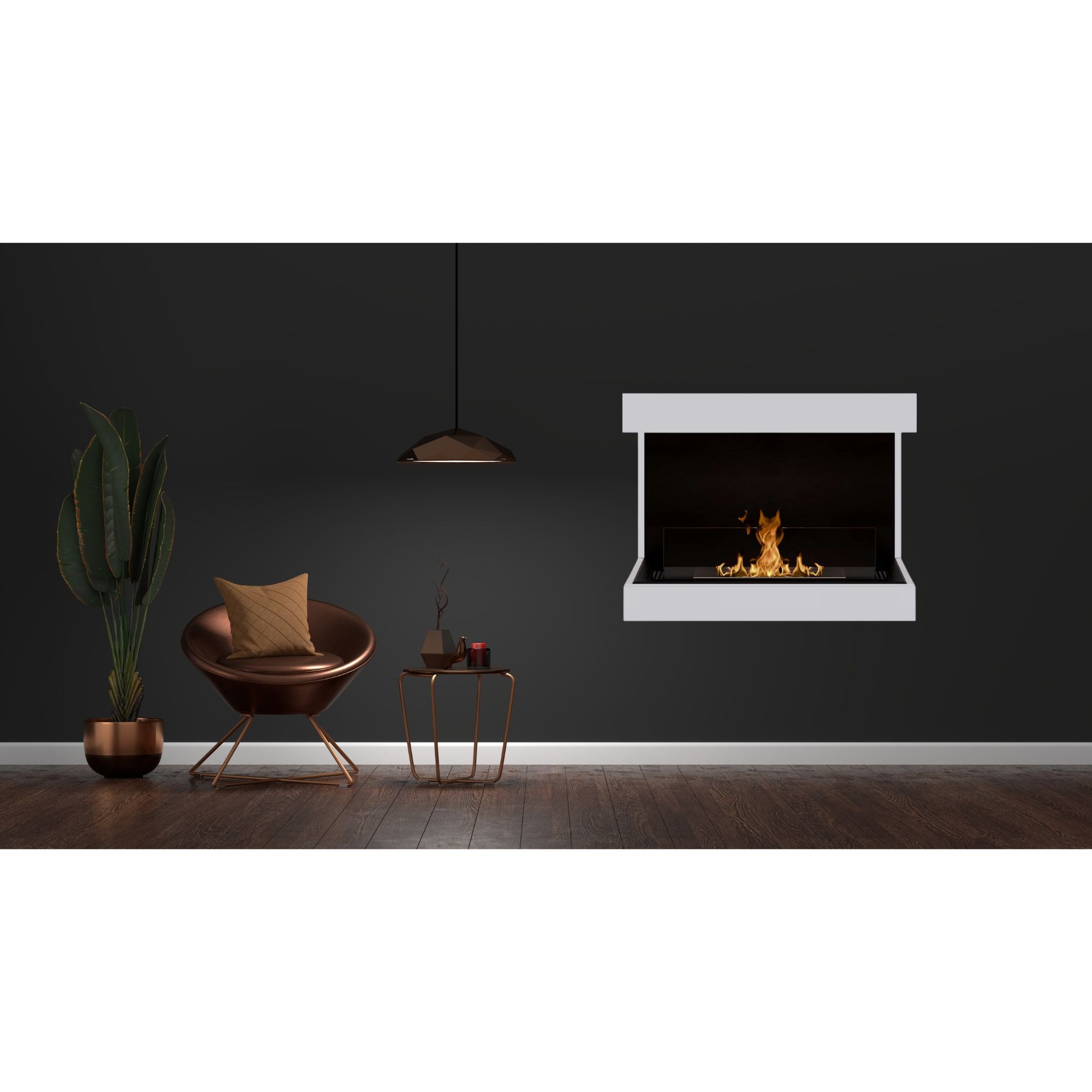 Caal Bio Ethanol Wandhaard 70 cm