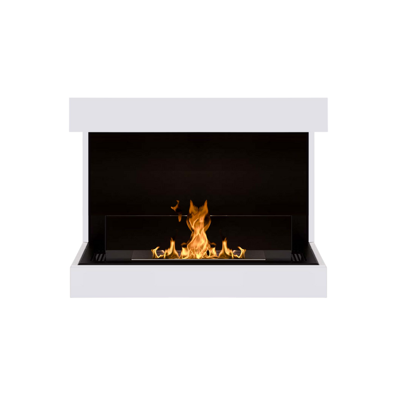 Caal Bio Wall Fireplace With Glass