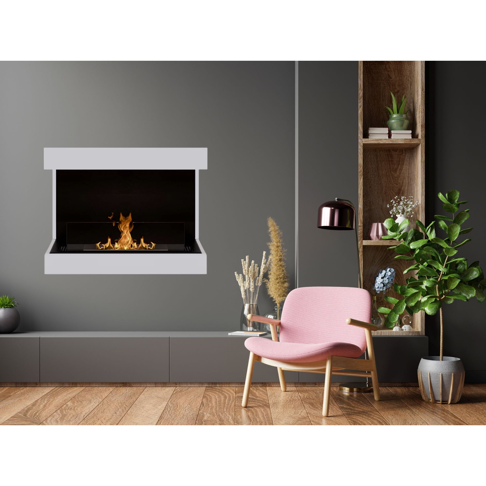 Caal Bio Ethanol Wandhaard 70 cm