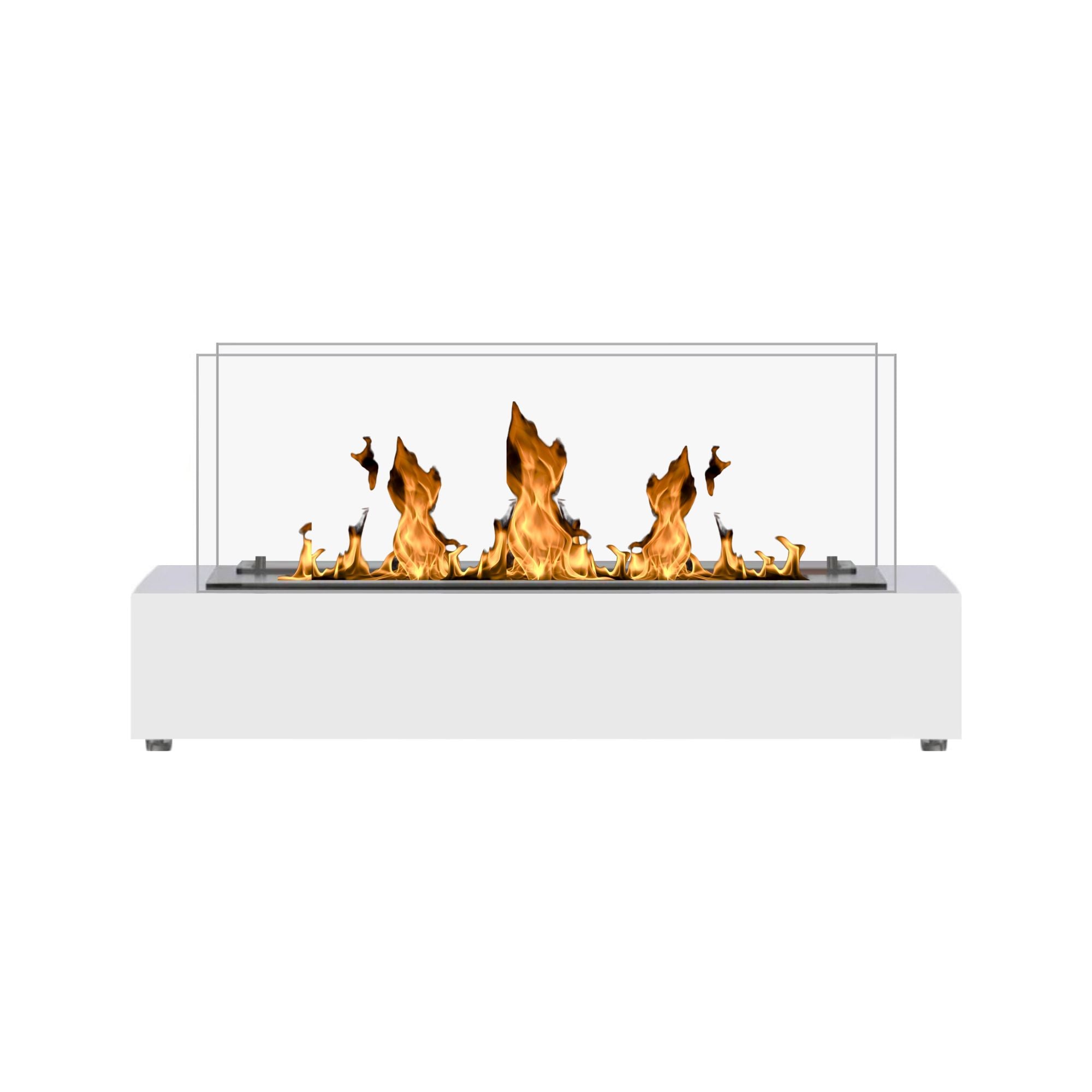 Cube XL White Table Fireplace
