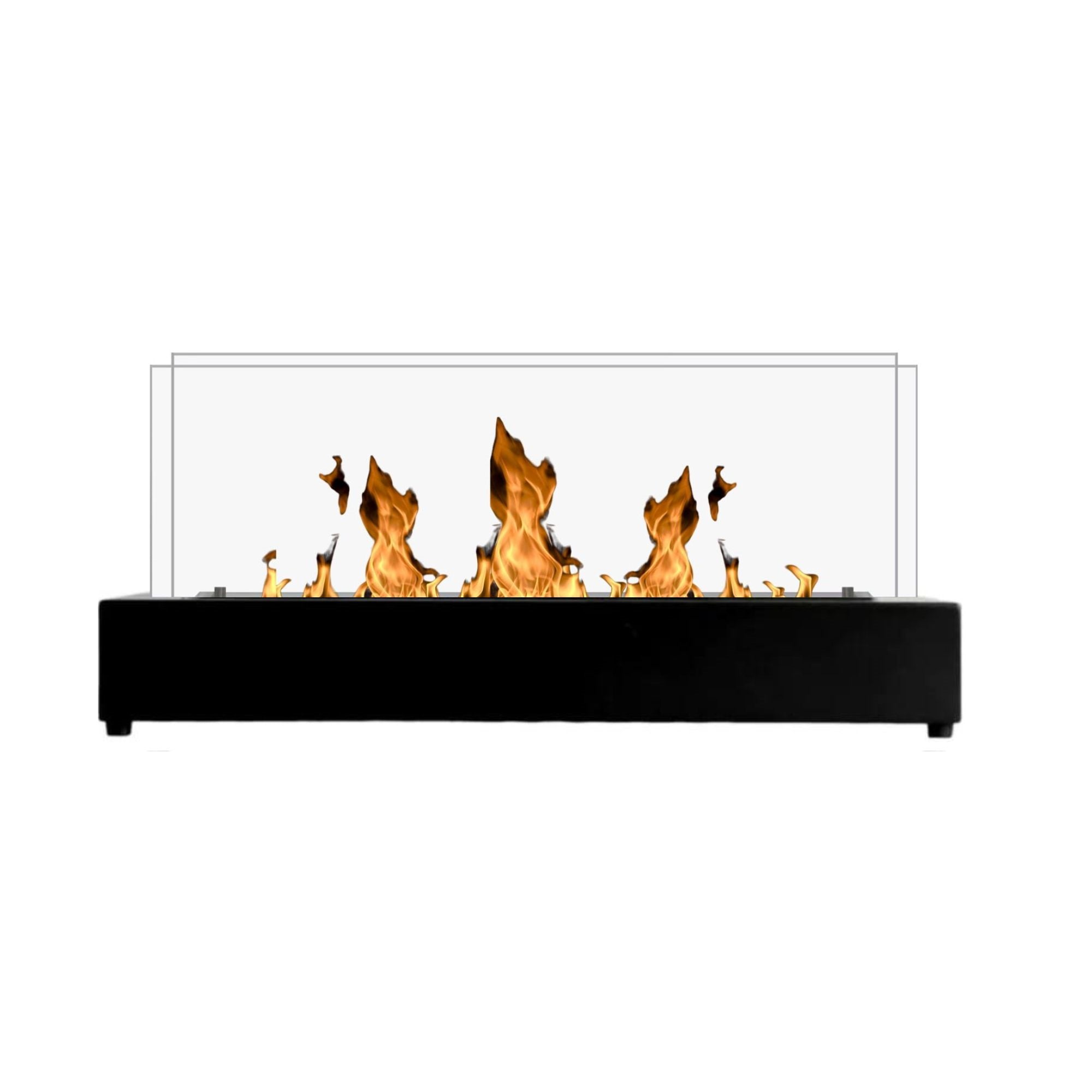 Cube XL Black Table Fireplace