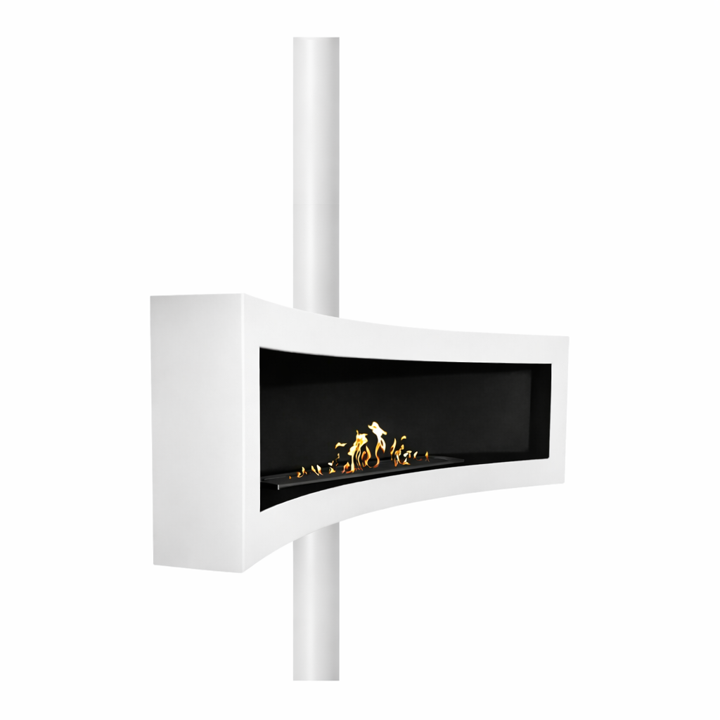 Curve Tube Wit Plafondhaard 120 cm
