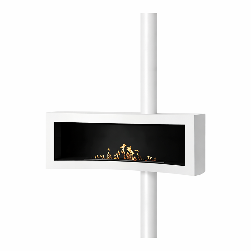 Curve Tube Wit Plafondhaard 120 cm