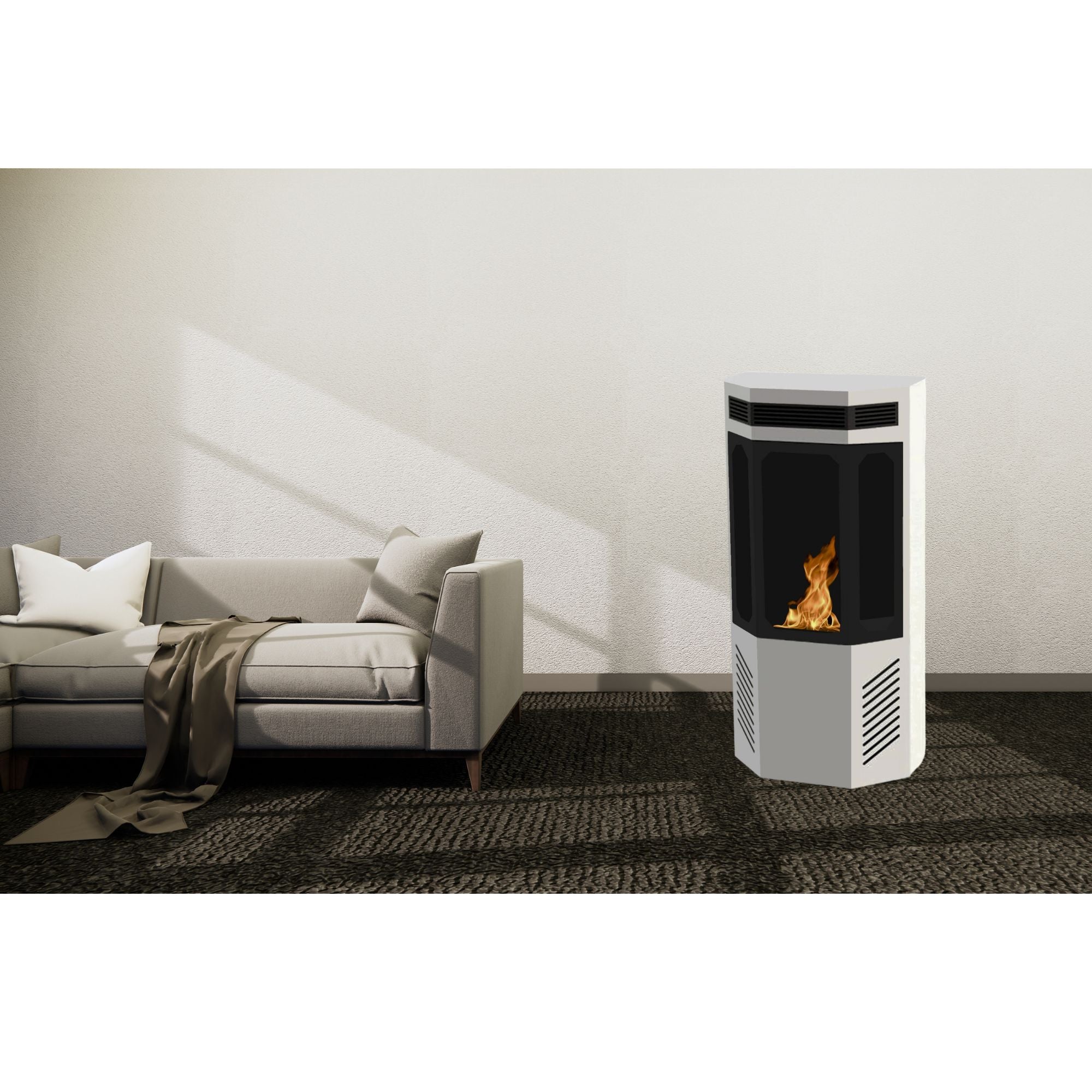 Dable Freestanding Bio-Ethanol Stove Fireplace