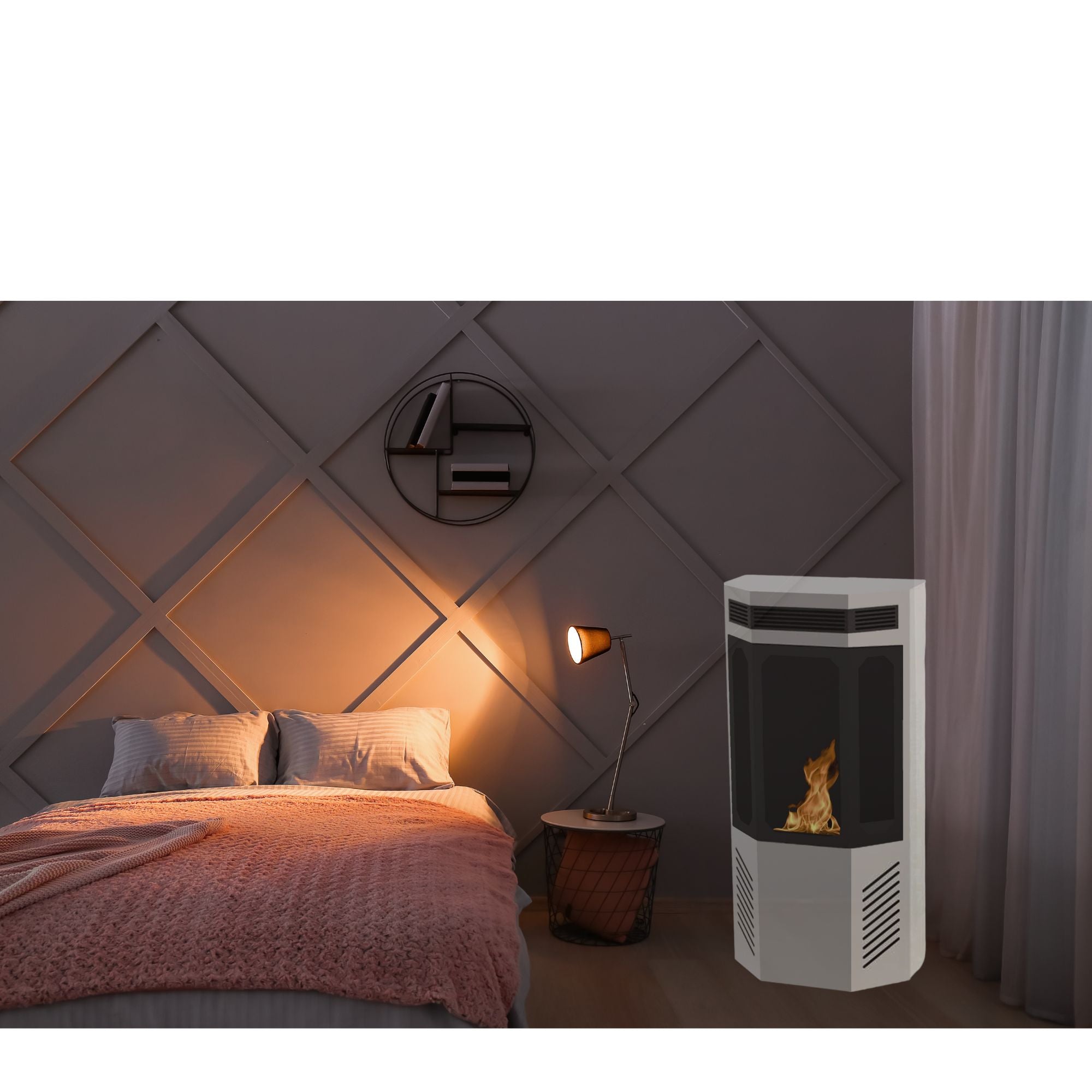 Dable Freestanding Bio-Ethanol Stove Fireplace