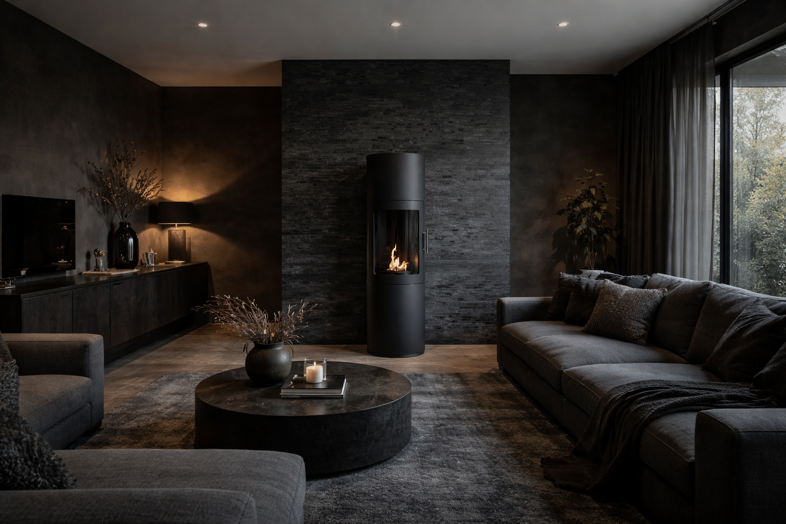 Demira Bio Ethanol Kachelhaard H128 cm