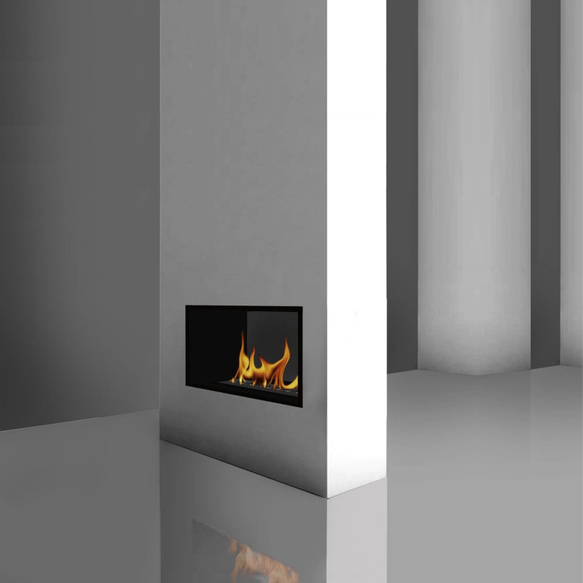 Villamar See-Through Built-in Fireplace 90 CM