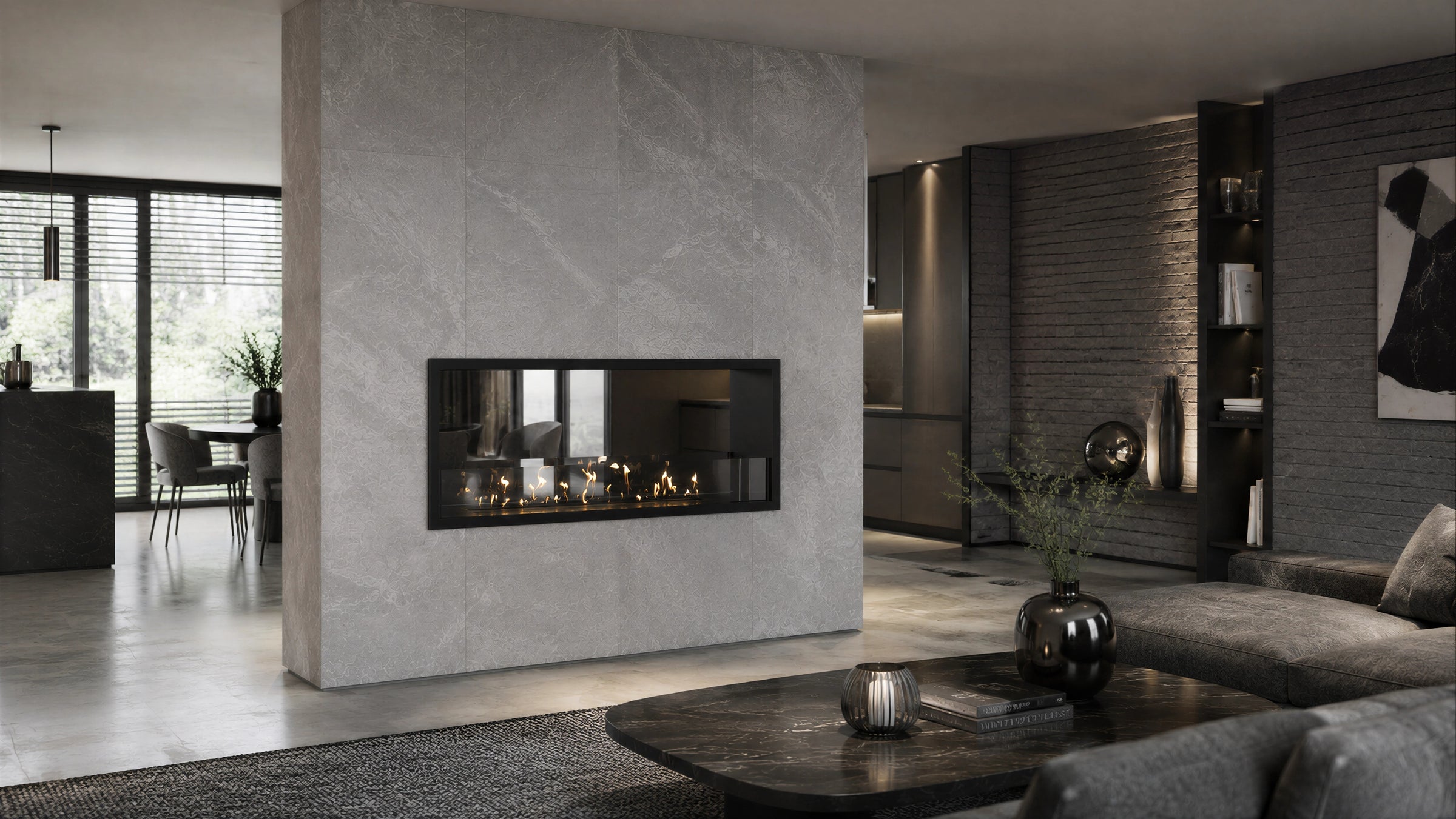 Fame Bio Ethanol Doorkijkhaard 110 cm