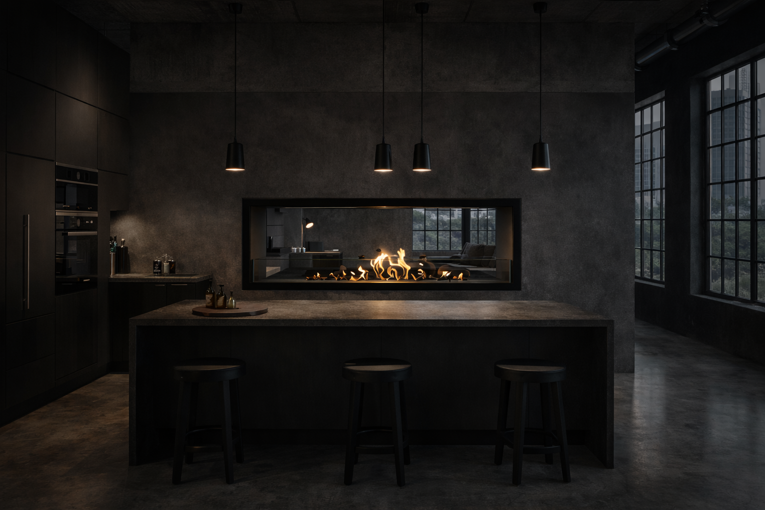 Fame Bio Ethanol Doorkijkhaard 140 cm