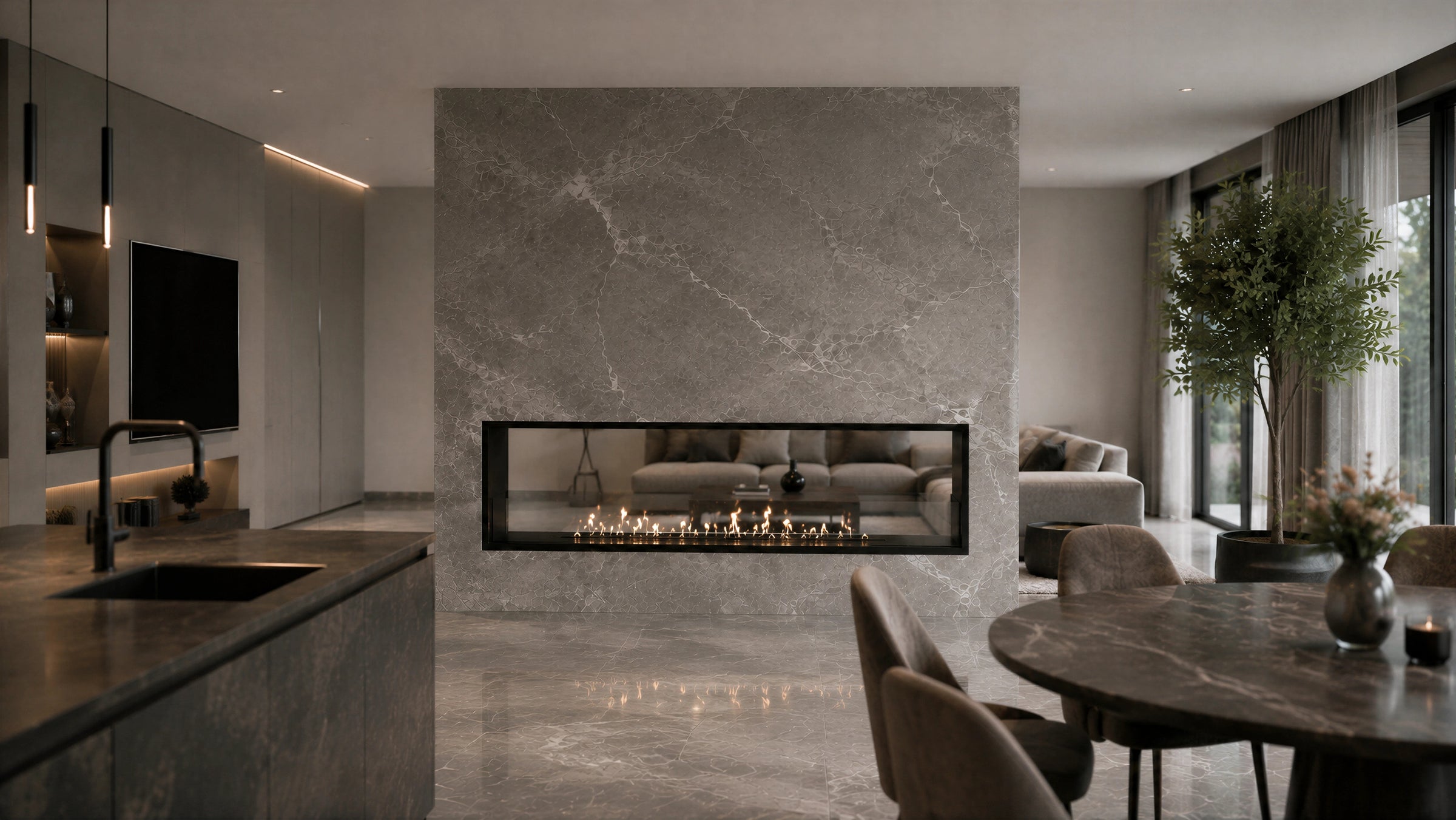 Fame Bio Ethanol Doorkijkhaard 140 cm