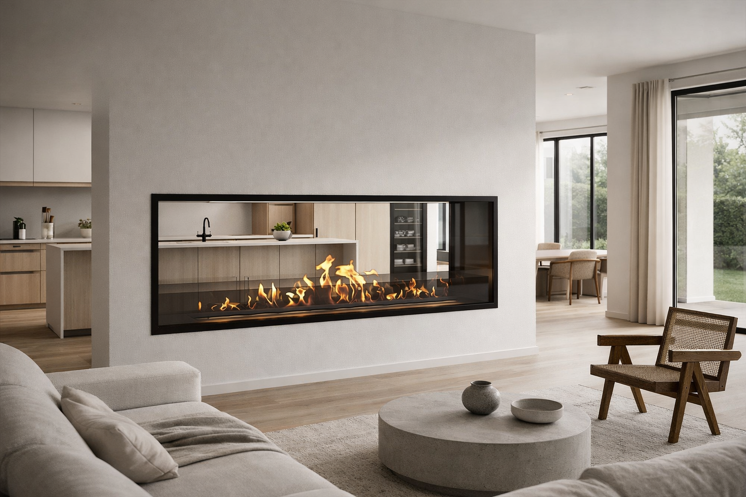 Fame Bio Ethanol Doorkijkhaard 160 cm