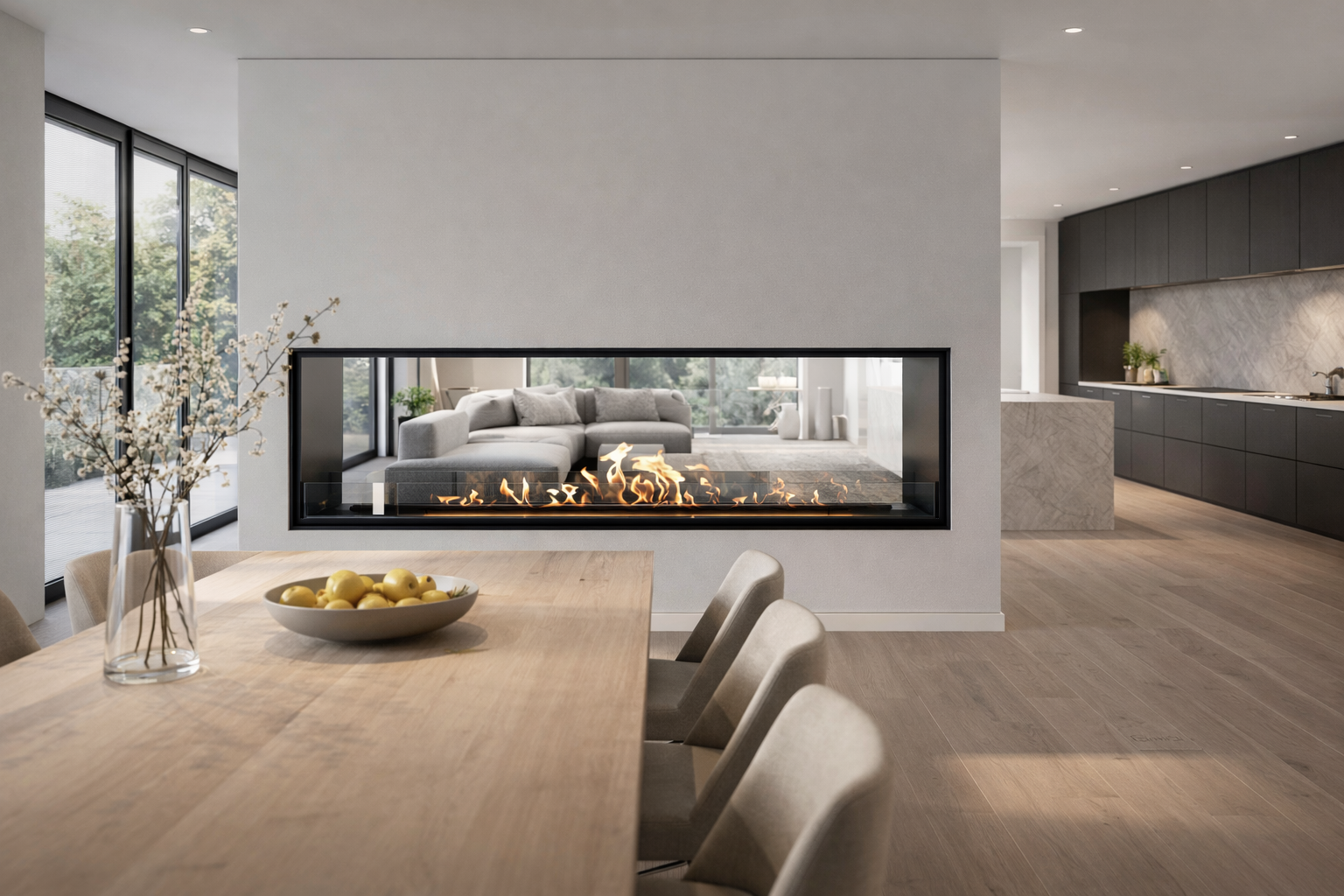 Fame Bio Ethanol Doorkijkhaard 190 cm