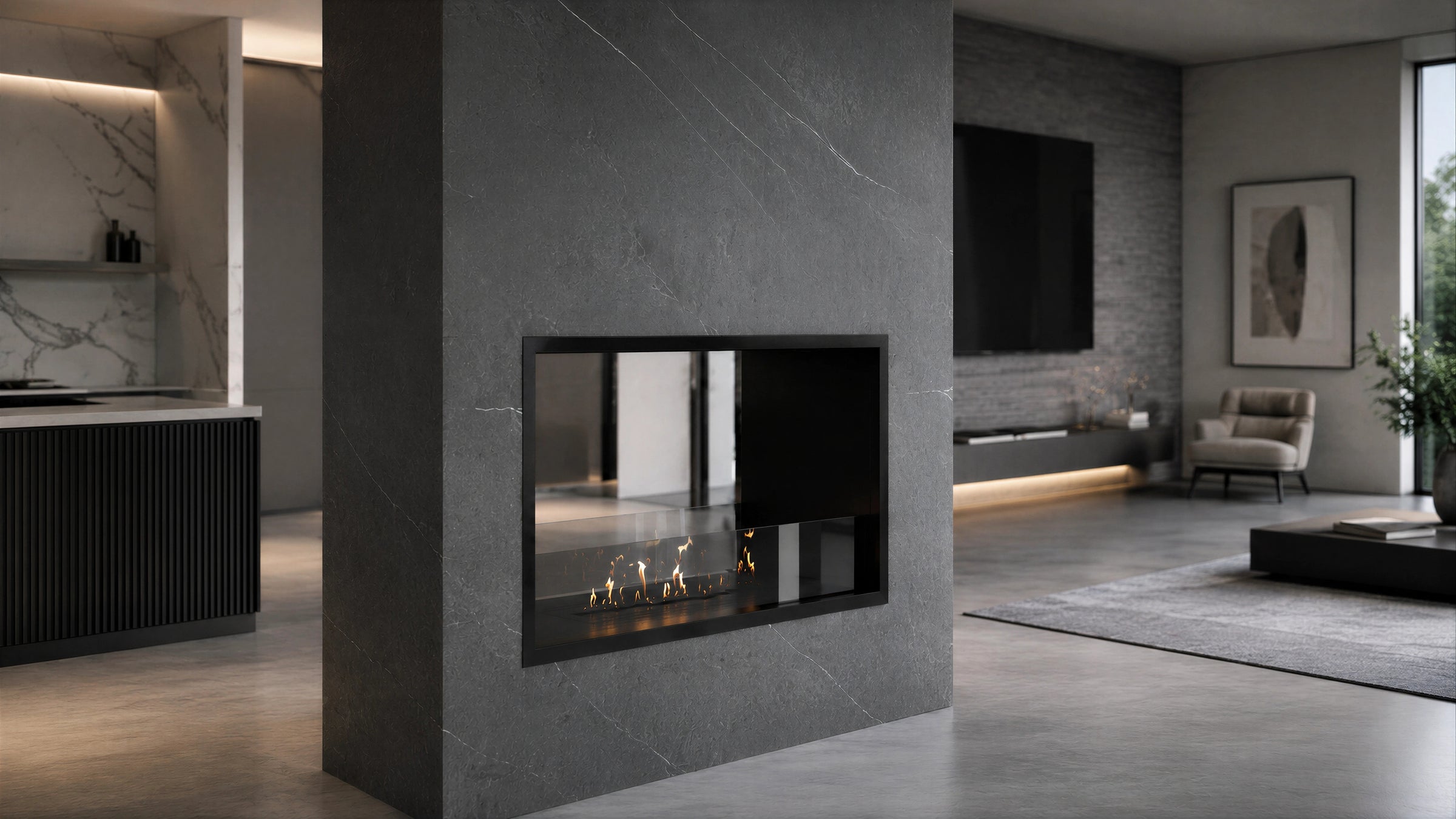 Fame Bio Ethanol Doorkijkhaard 80 cm