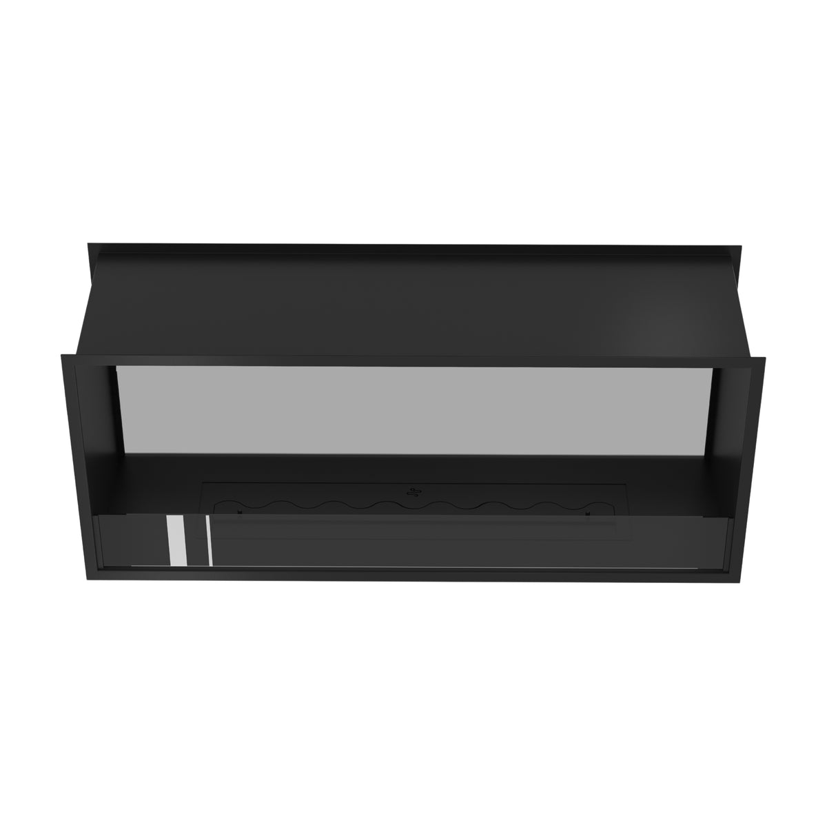 Fame Doorkijkhaard Enkel Volle Glas 120 cm