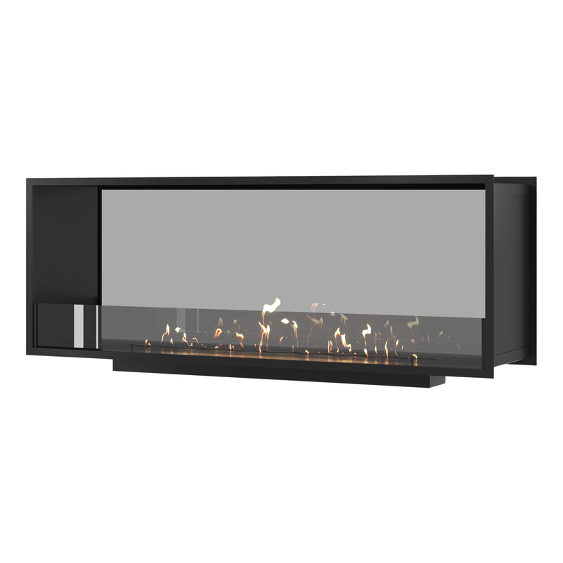 Fame Doorkijkhaard Enkel Volle Glas 140 cm