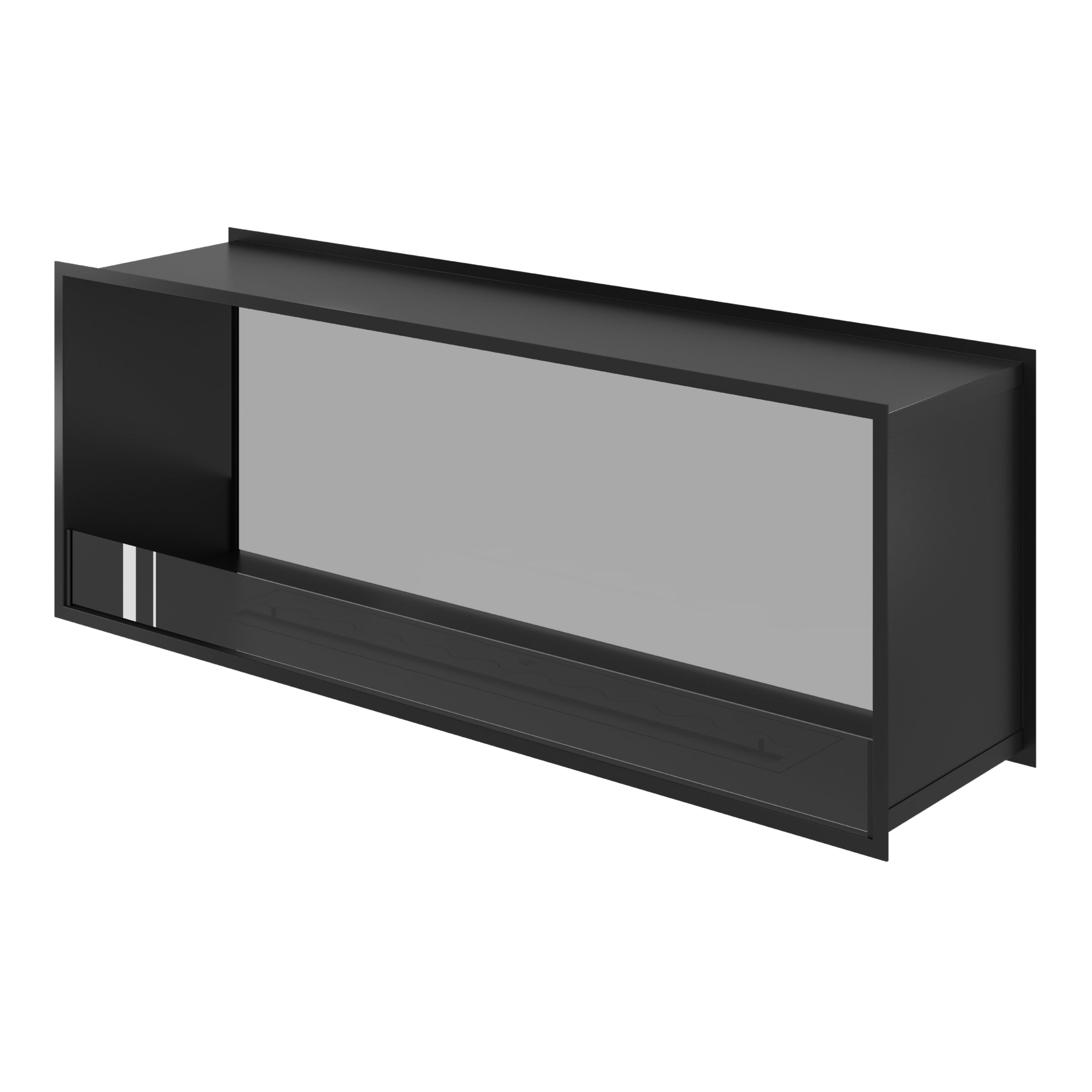 Fame Doorkijkhaard Enkel Volle Glas 160 cm