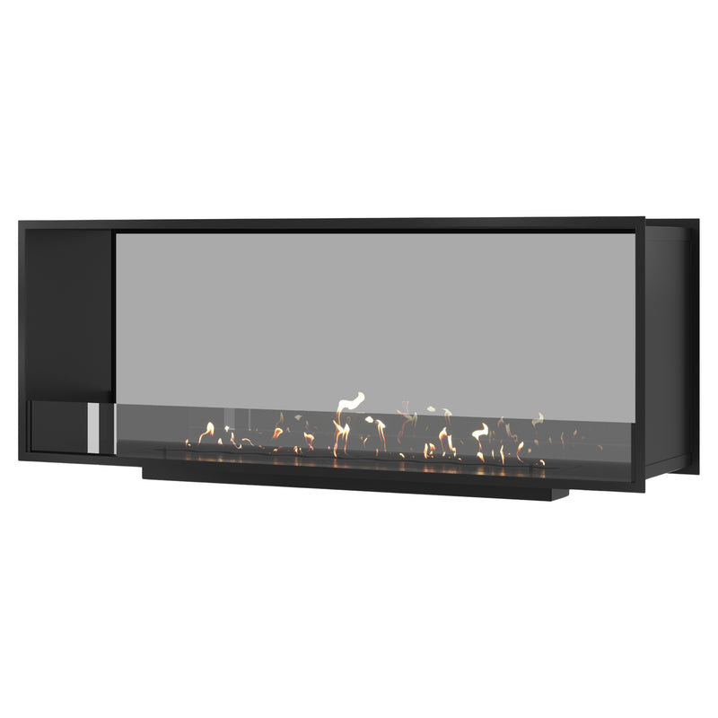 Fame Doorkijkhaard Enkel Volle Glas 160 cm