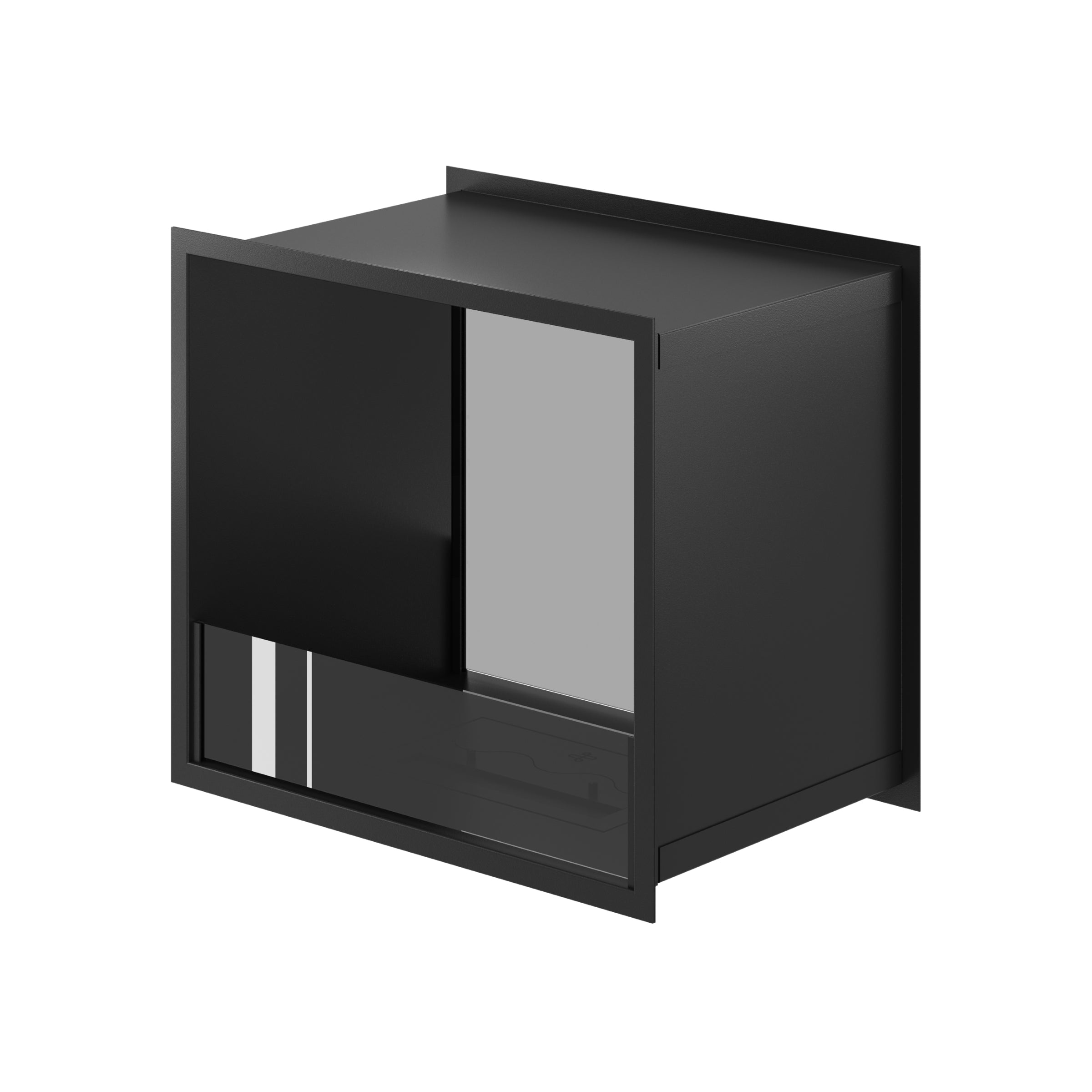 Fame Doorkijkhaard Enkel Volle Glas 60 cm