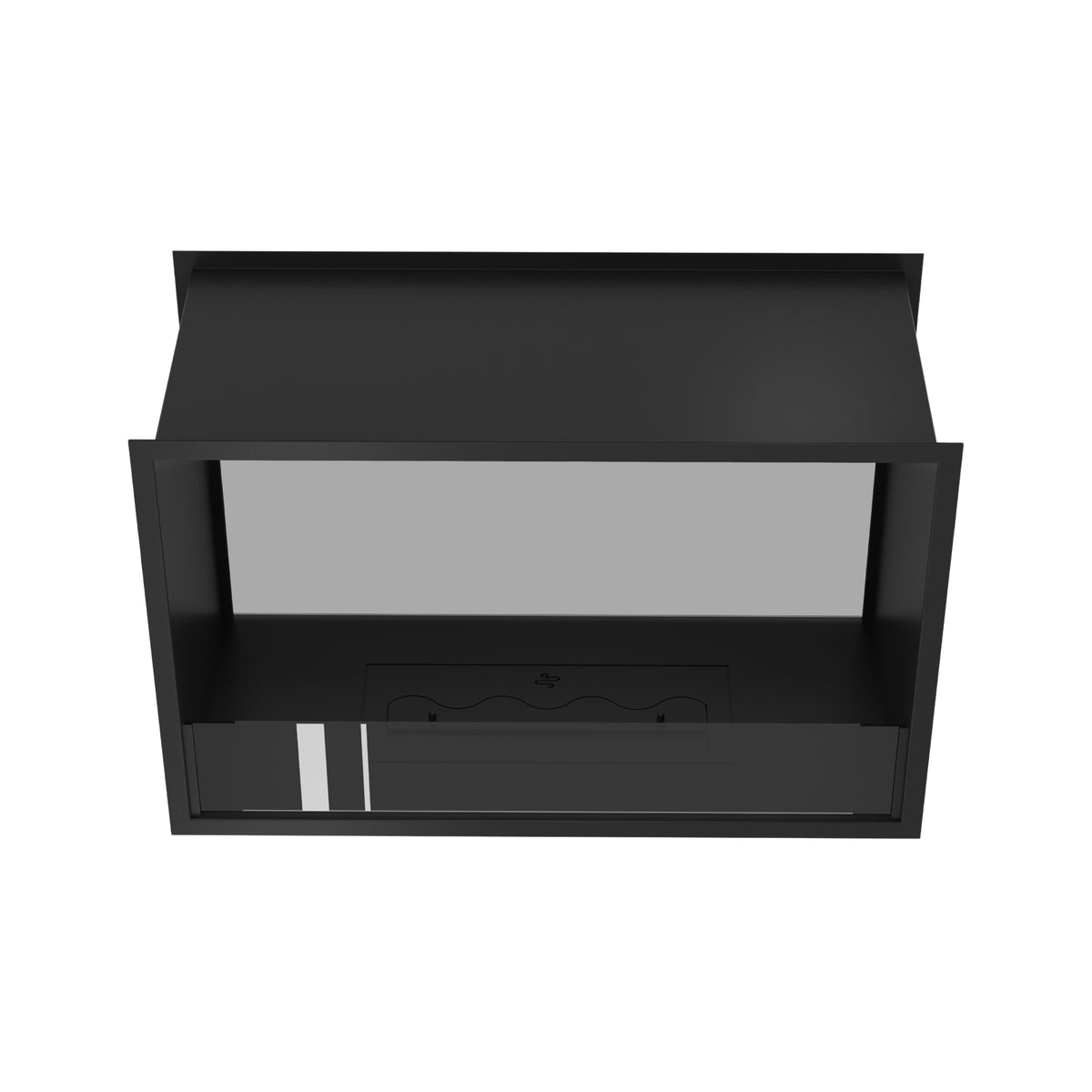 Fame Doorkijkhaard Enkel Volle Glas 80 cm