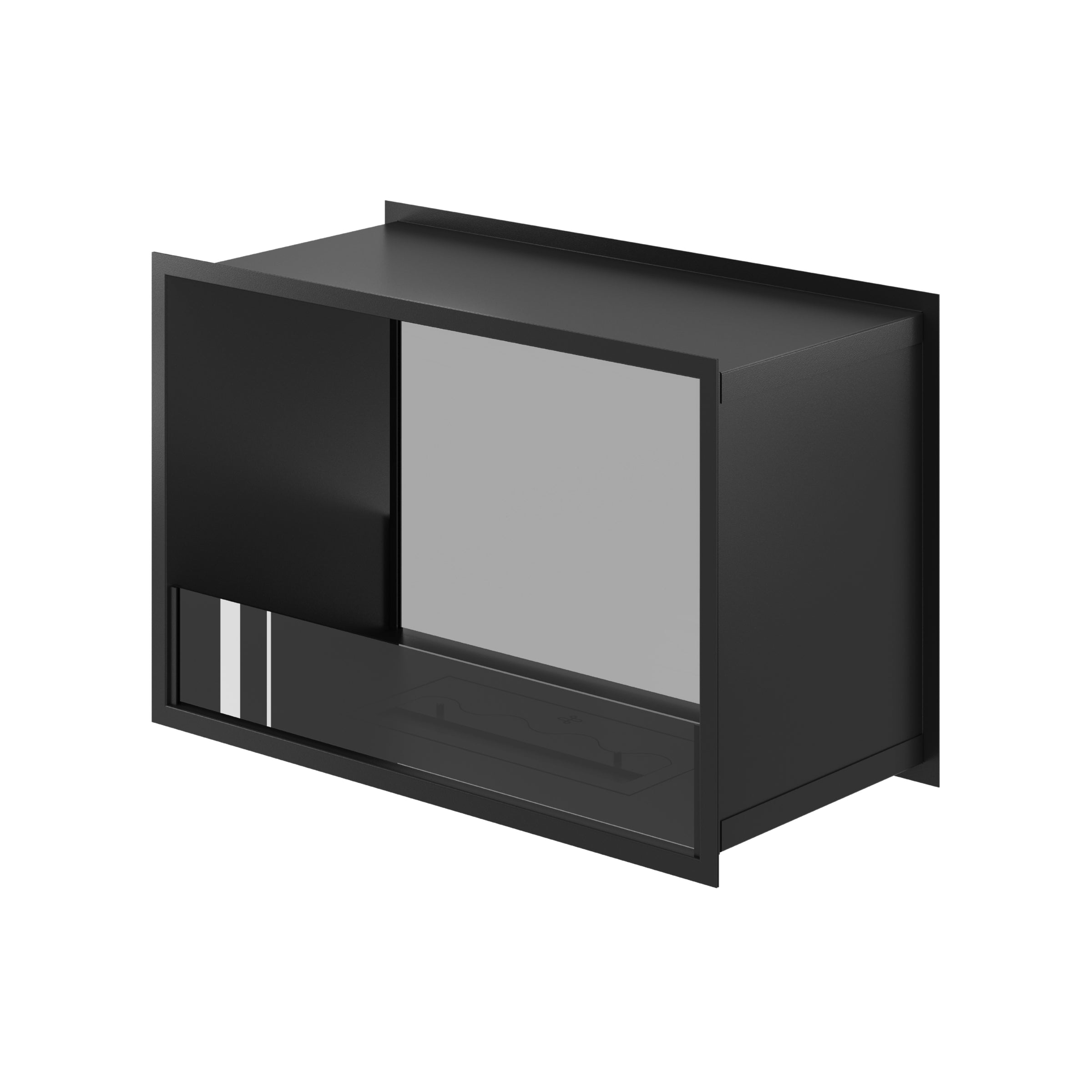 Fame Doorkijkhaard Enkel Volle Glas 80 cm