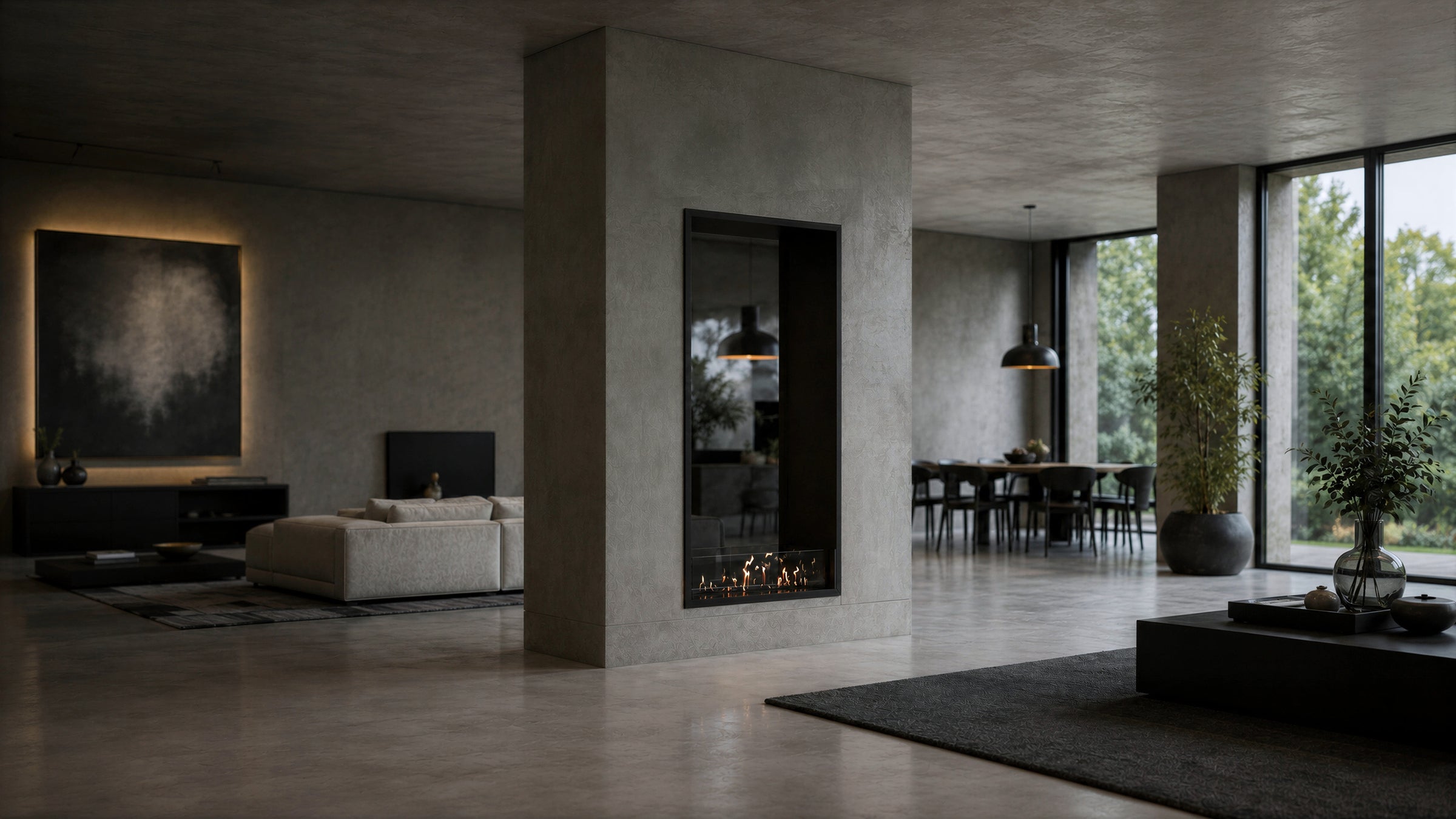 Fame Vertical Bio Ethanol Doorkijkhaard 100 x 140 cm